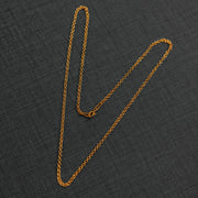 Double Round Link Chain (D1) - 925 Silver & 24K Gold Plated