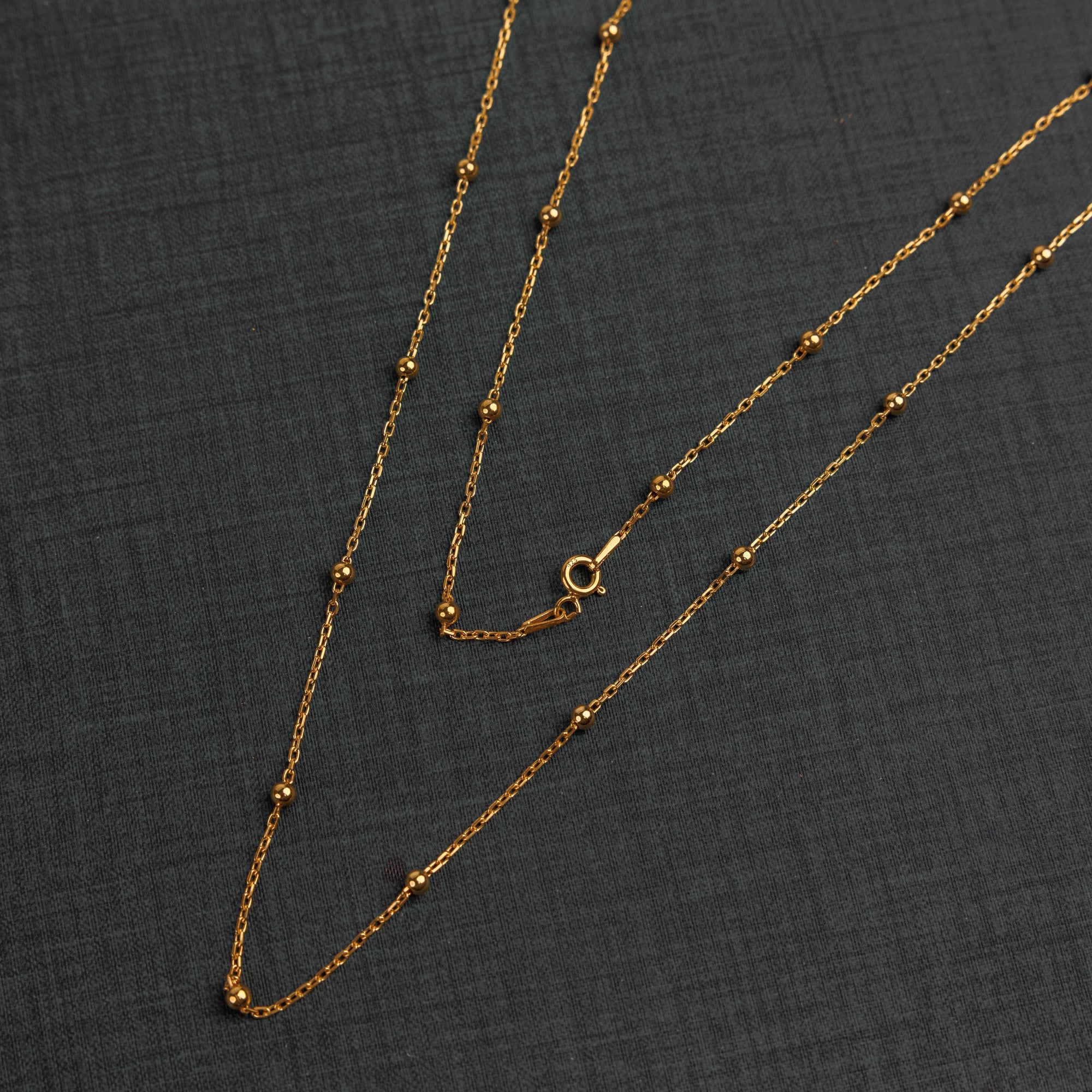 Link with Ball Chain (V1) - Silver 925 & Gold Plated