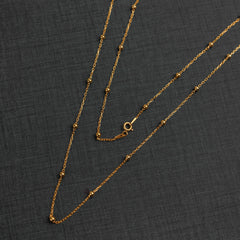 Link with Ball Chain 1 - 925 Silver & 24K Gold Plated