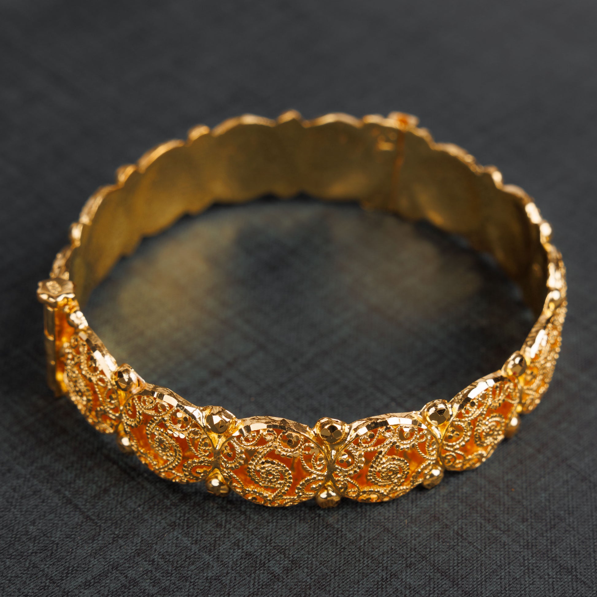 Gold Plated Sterling Silver 925 kada D3, image 1 of 2