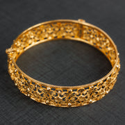 Adult's Casting Kara Bangle (D11) - 925 Silver & 24K Gold Plated