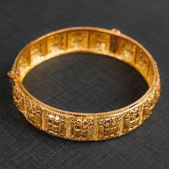 Casting Kada Bangle 13 - 925 Silver & 24K Gold Plated