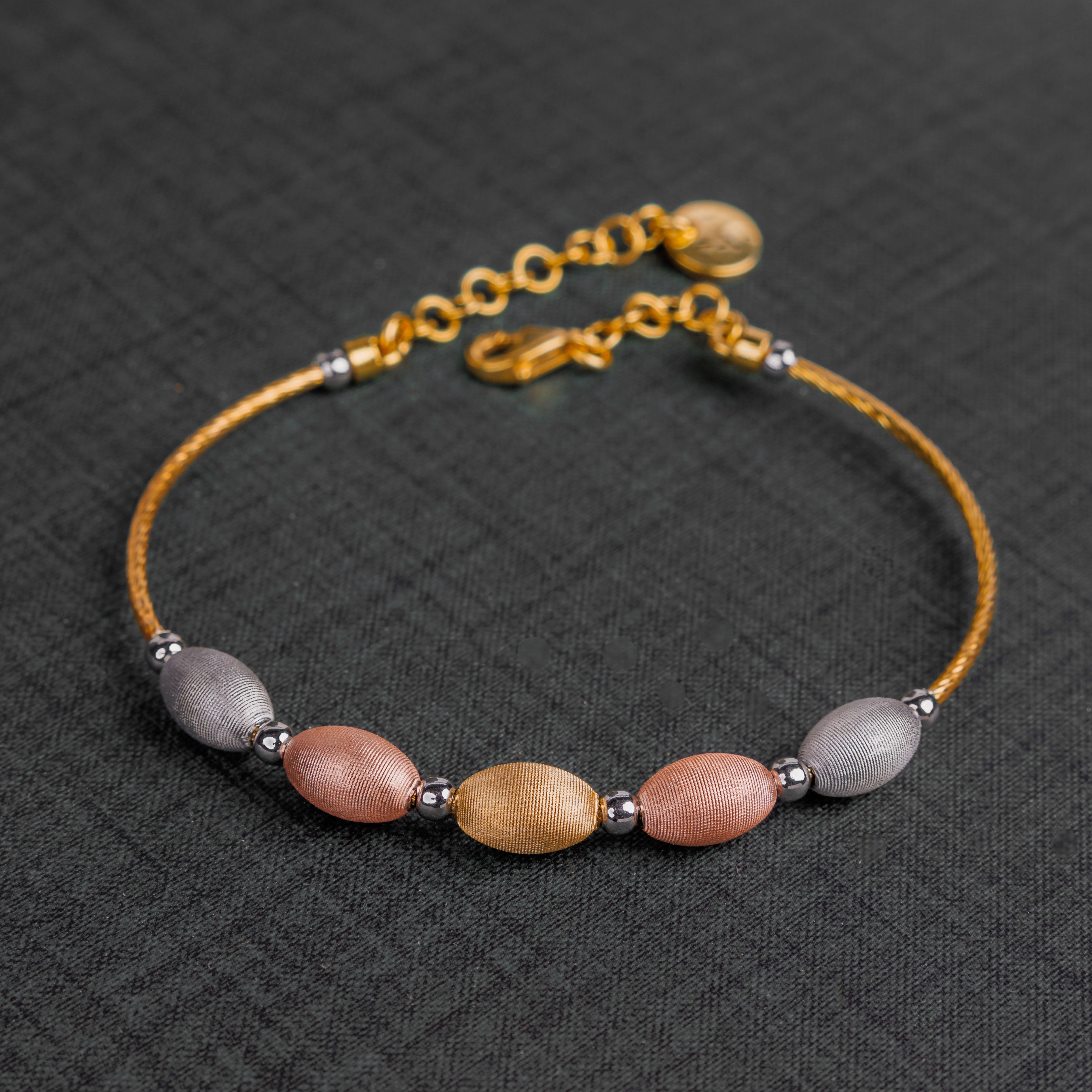 سوار الكفة متعدد الألوان (D3) - Silver 925