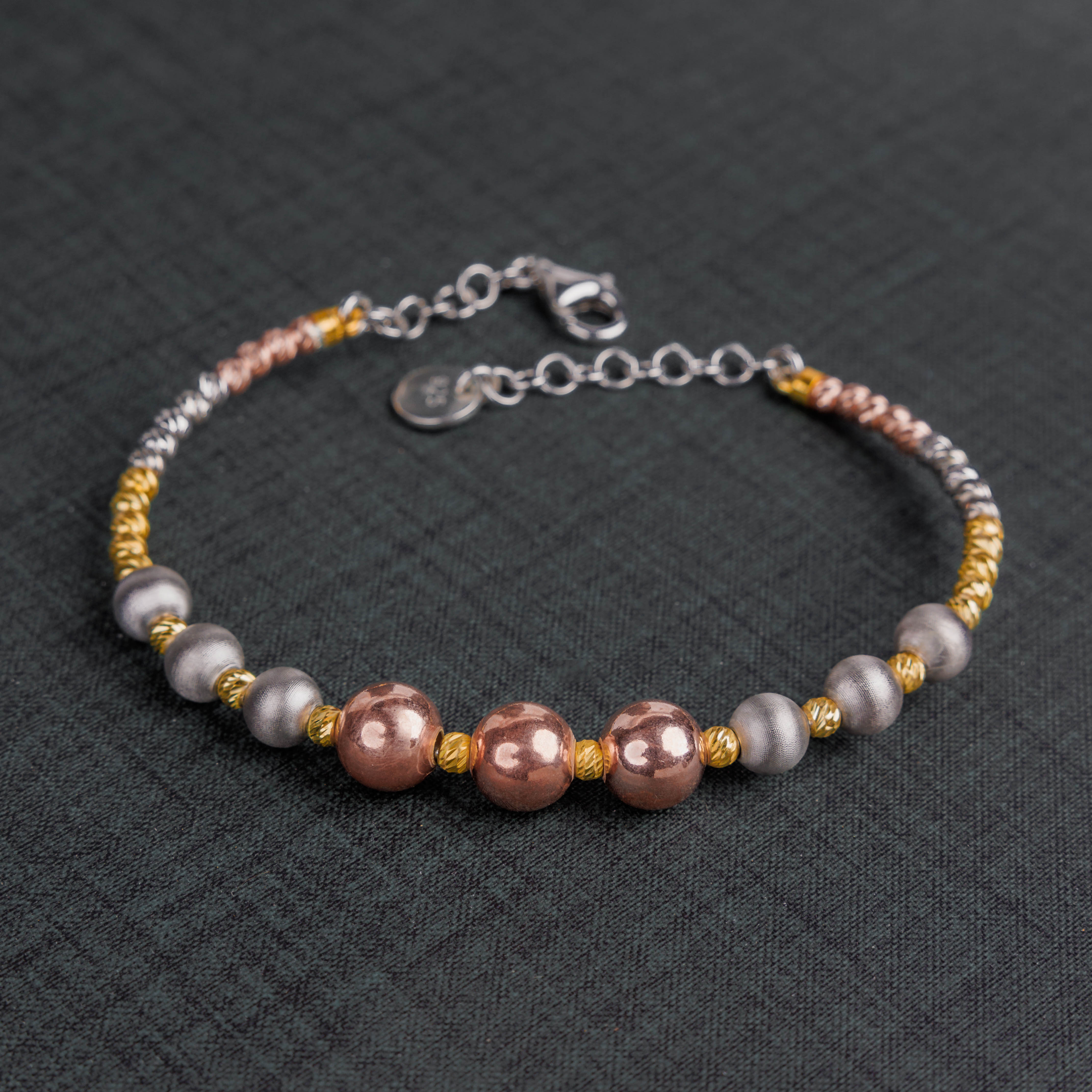سوار الكفة متعدد الألوان (D5) - Silver 925