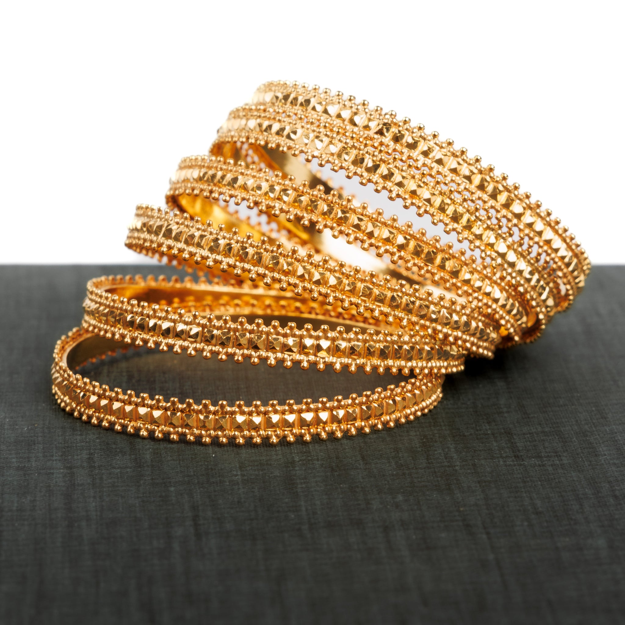 Kid's Bangles (D3-A) - Silver 925 & Gold Plated