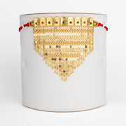 V Shaped Martasha (4 Line) - Gold Plated & Silver 925