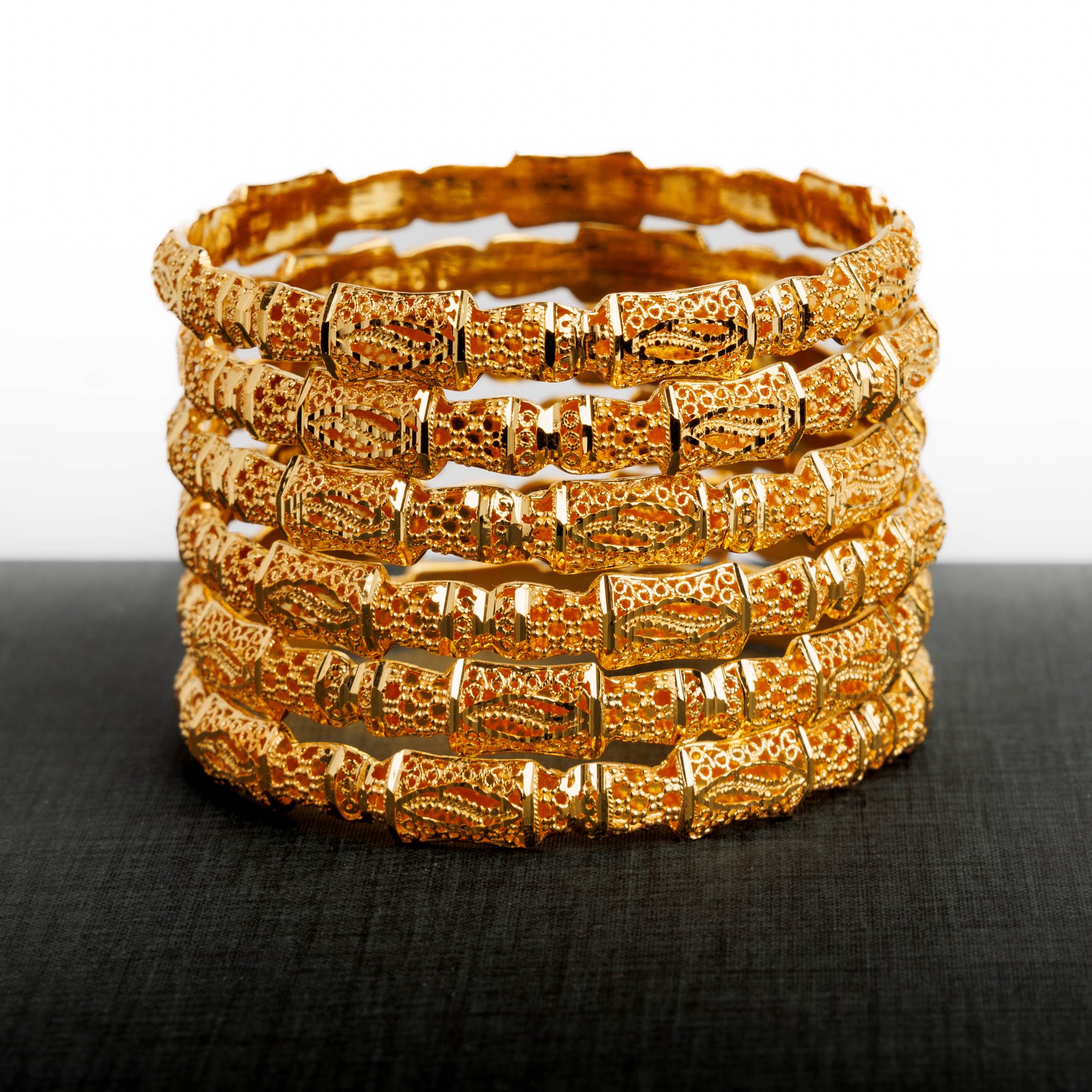 Adult's Bangles (D9-A) - Silver 925 & Gold Plated