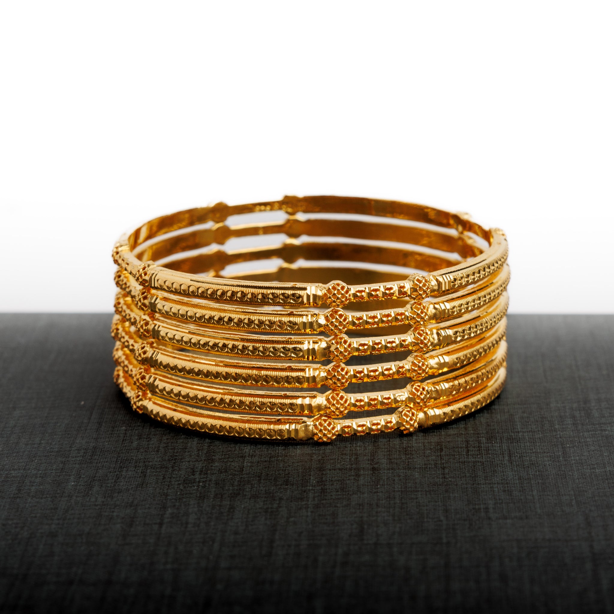 Adult's Bangles (D4-K) - Silver 925 & Gold Plated