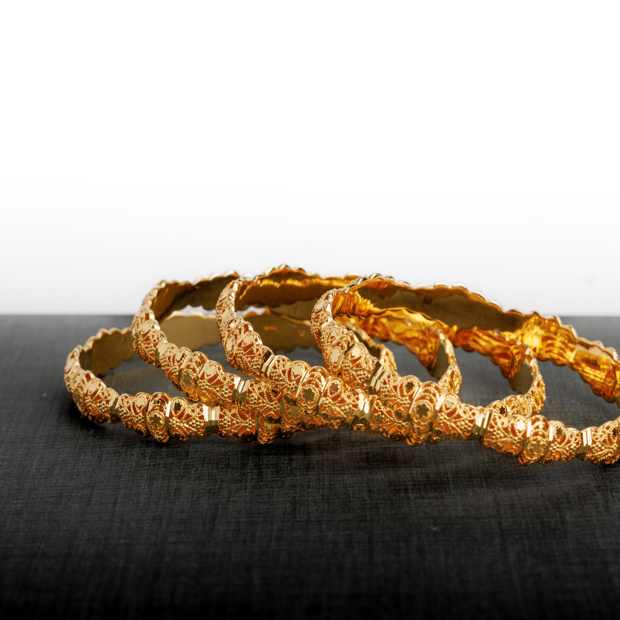 Adult's Bangles (D11-A) - Silver 925 & Gold Plated