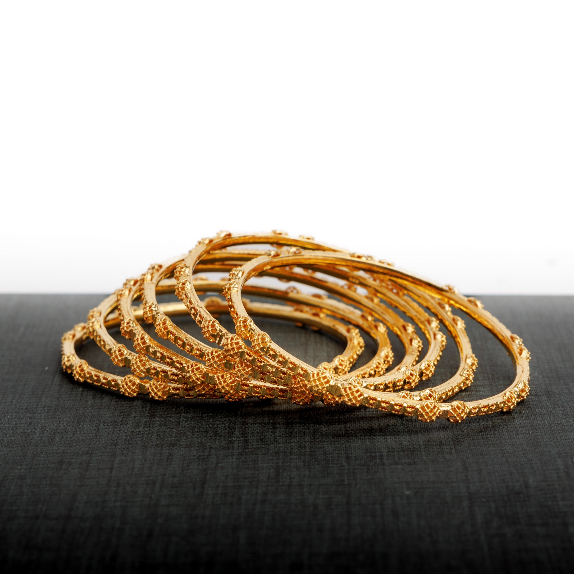 Adult's Bangles (D10-A) - Silver 925 & Gold Plated