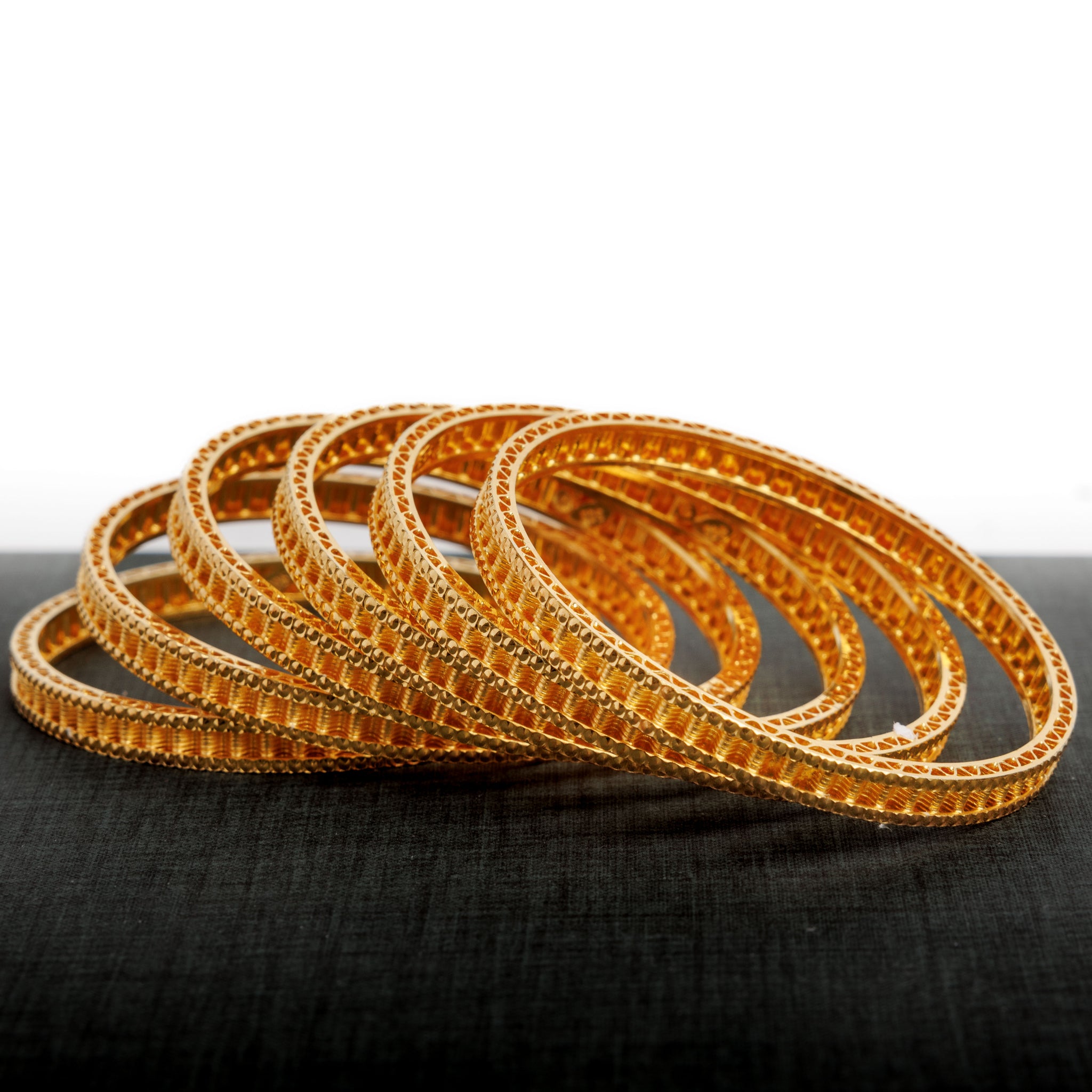 Adult's Bangles (D3-K) - Silver 925 & Gold Plated