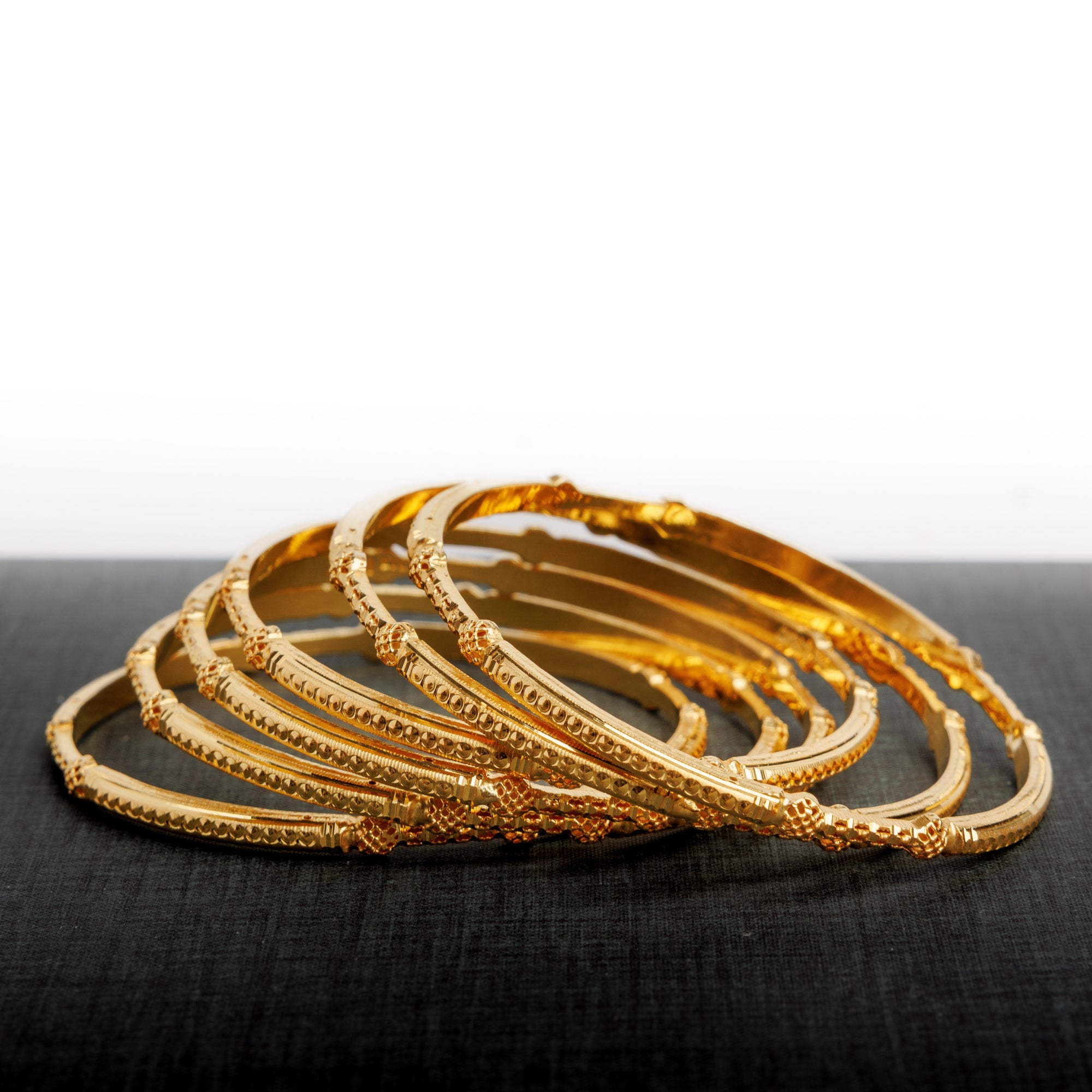 Adult's Bangles (D4-K) - Silver 925 & Gold Plated