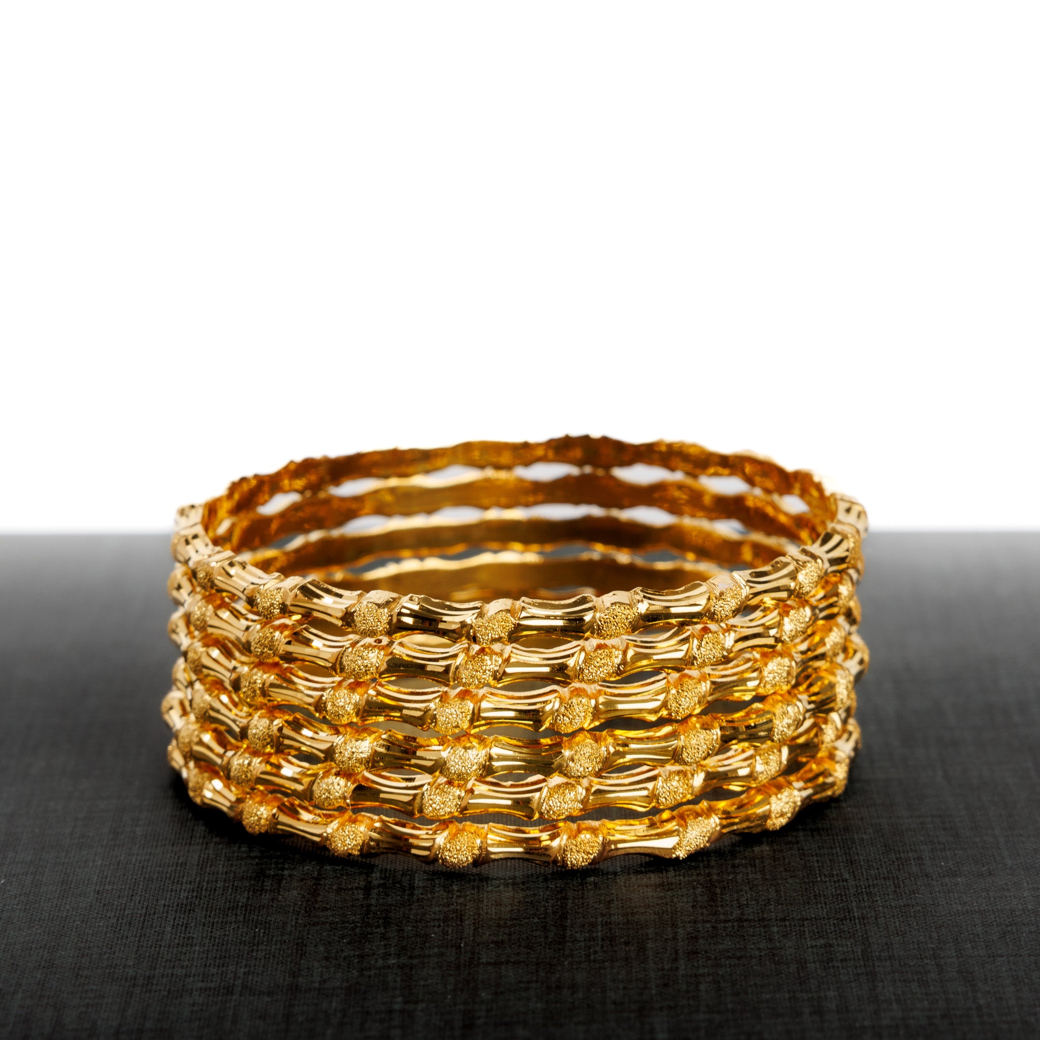 Adult's Bangles (D25-K) - Silver 925 & Gold Plated