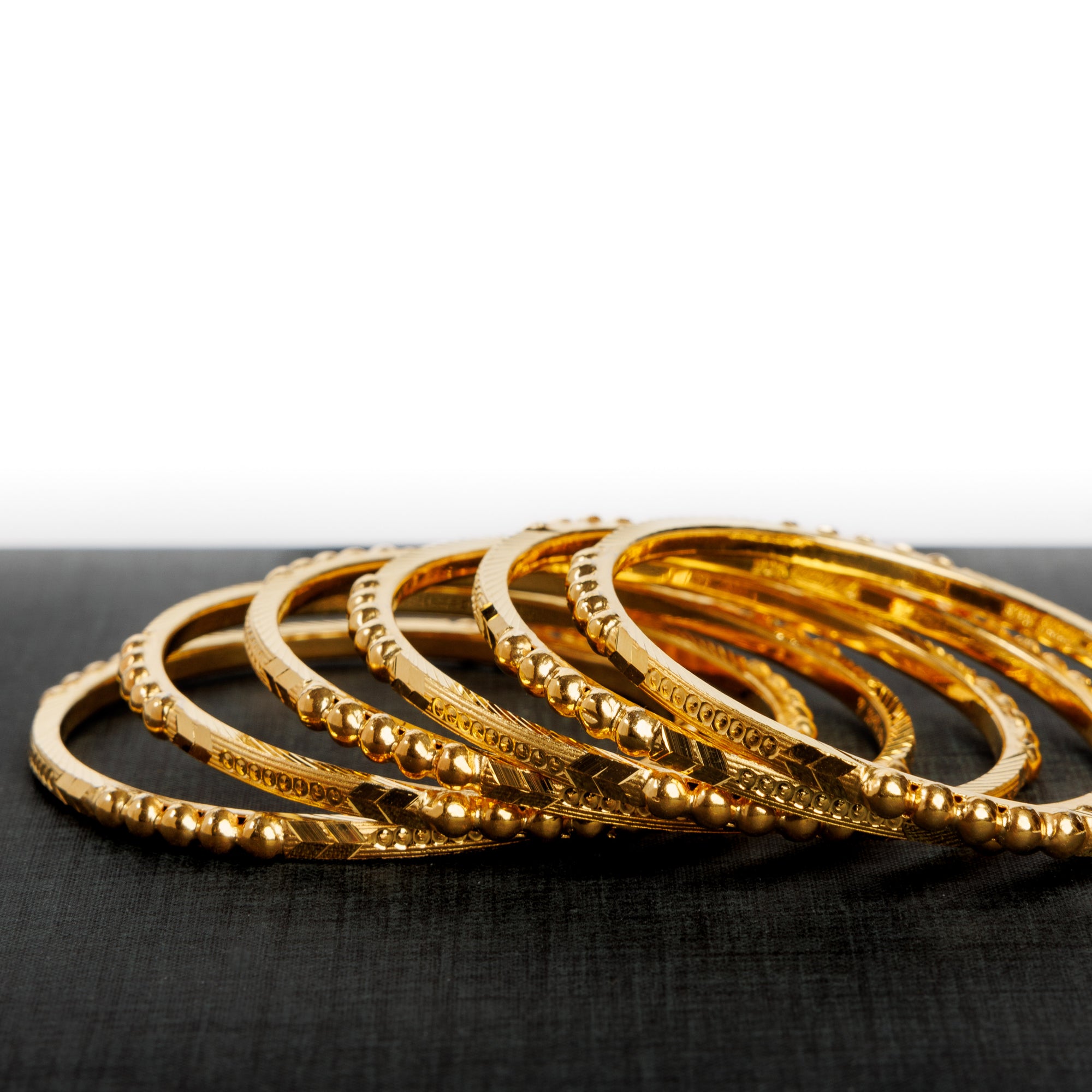 Adult's Bangles (D19-K) - Silver 925 & Gold Plated