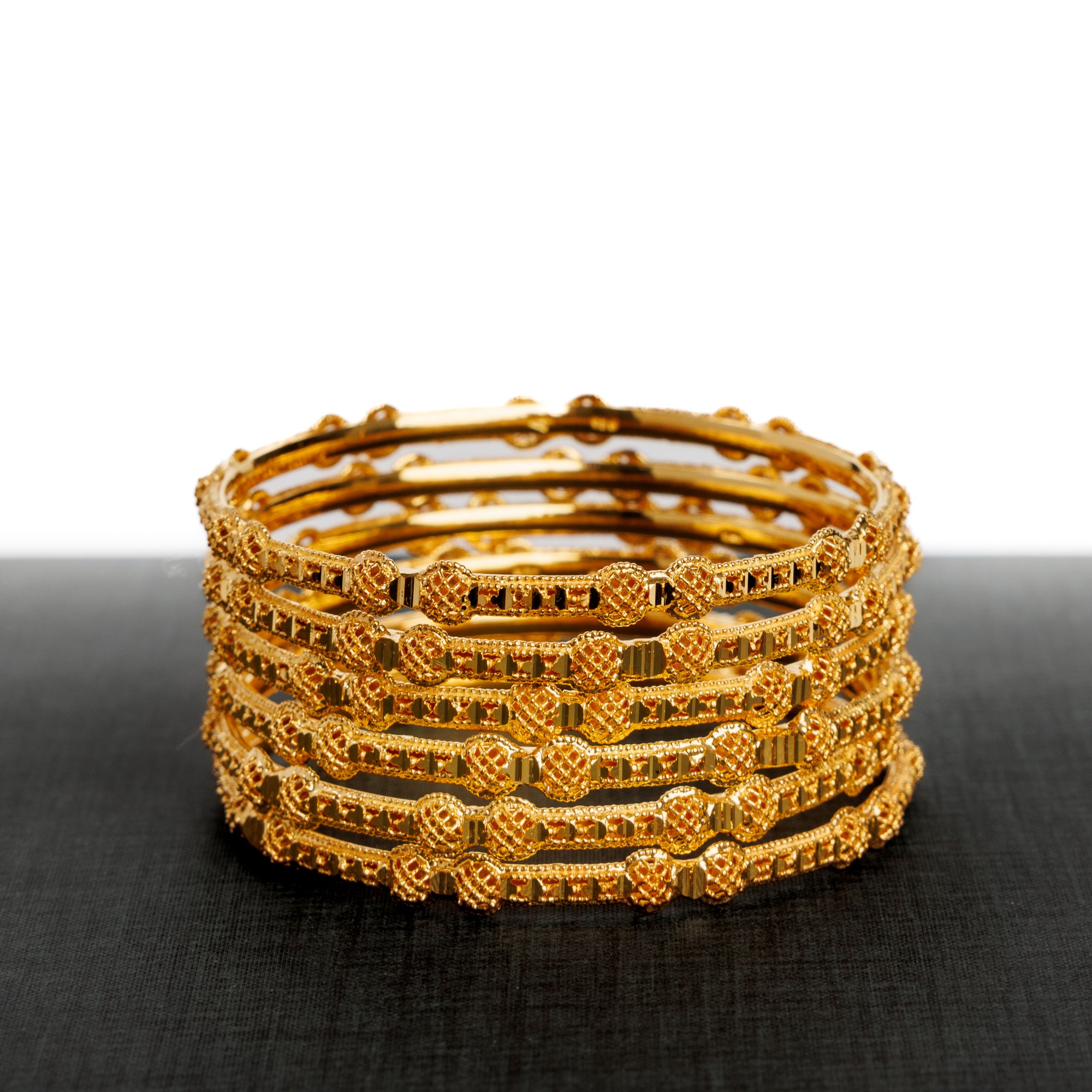 Adult's Bangles (D17-A) - Silver 925 & Gold Plated