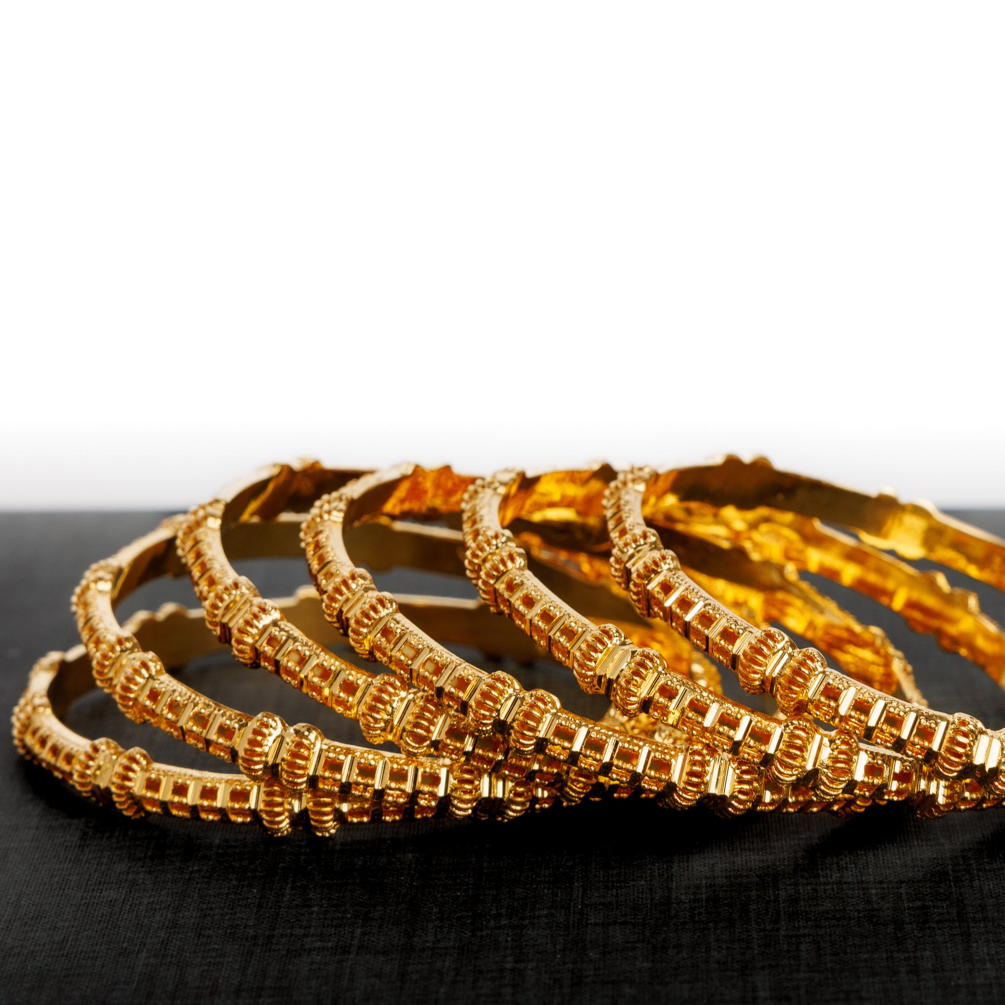 Adult's Bangles (D15-A) - Silver 925 & Gold Plated