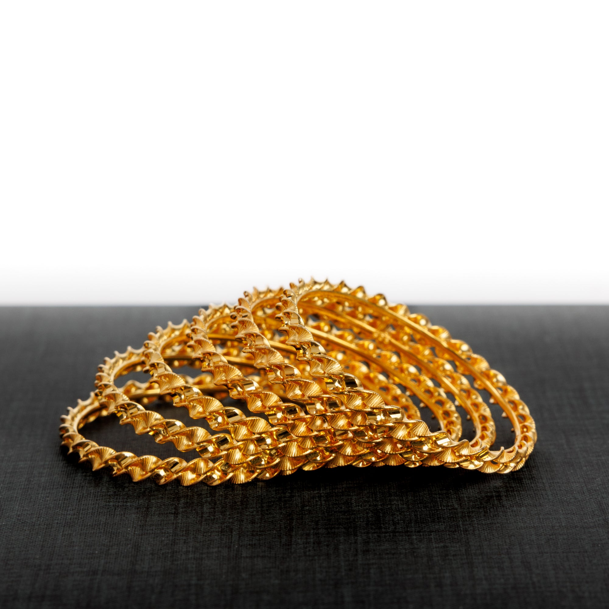 Kid's Bangles (D5-K) - Silver 925 & Gold Plated