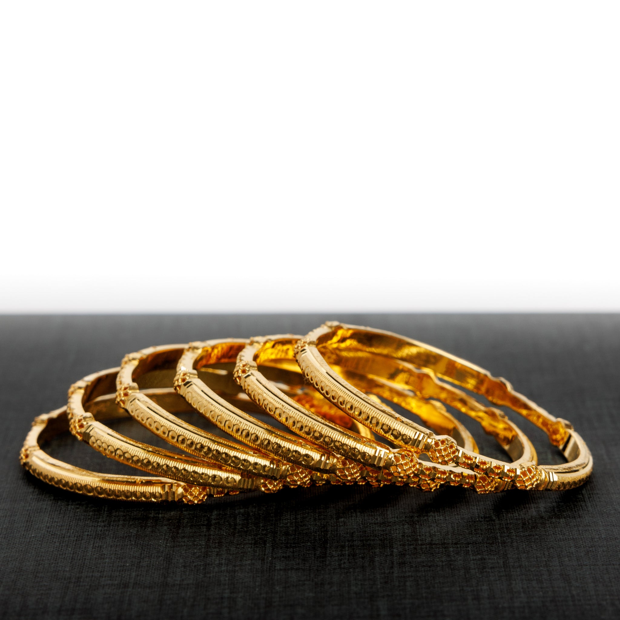 Kid's Bangles (D6-K) - Silver 925 & Gold Plated