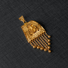 Casting Pendant 4 - 925 Silver & 24K Gold Plated