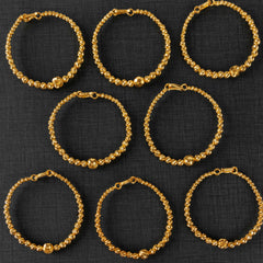 Mix Timbi Beads Bracelet XL - 925 Silver & 24K Gold Plated
