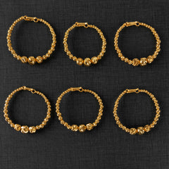 Mix 3 Beads Timbi Bracelet L - 925 Silver & 24K Gold Plated