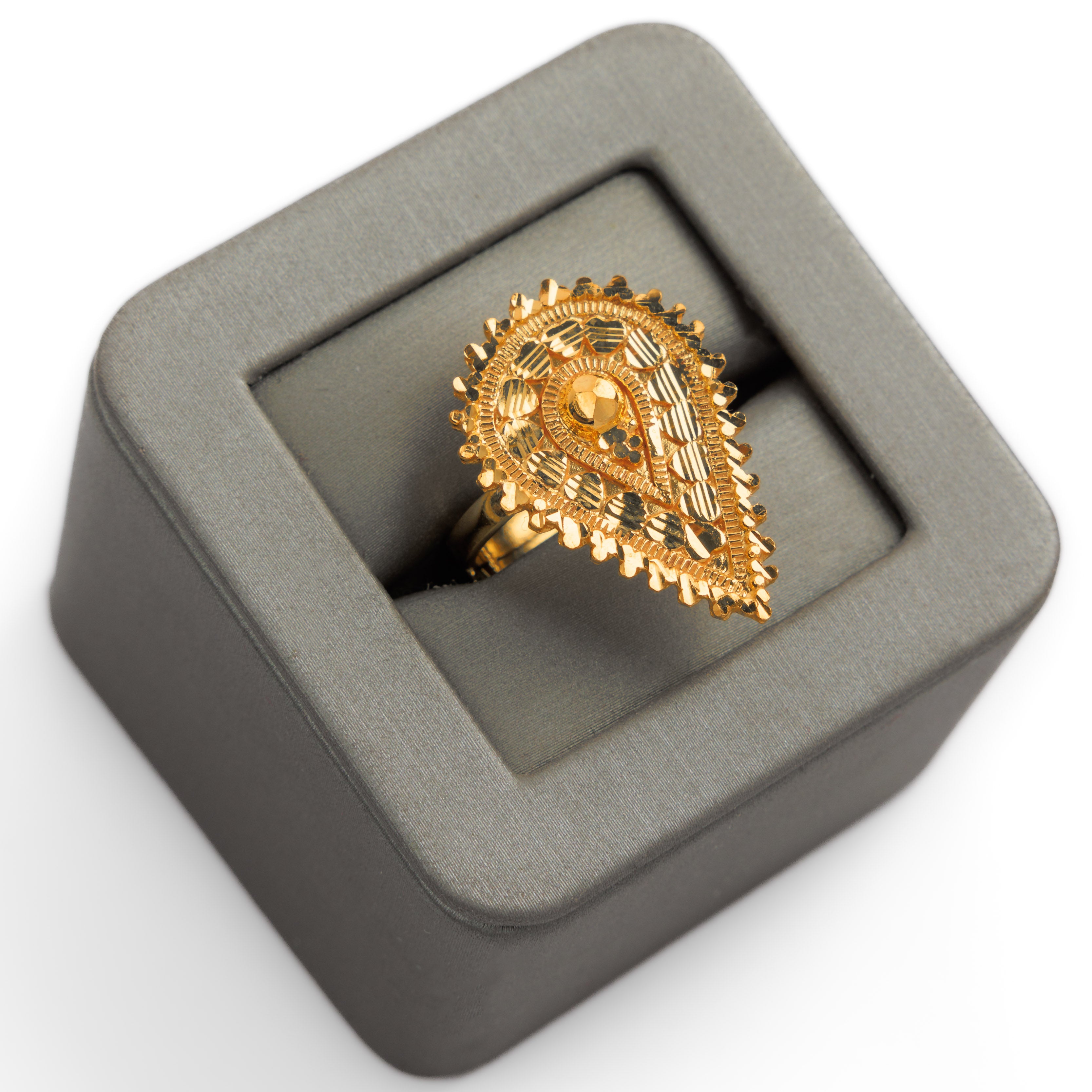 الخاتم التقليدي (D10) - Silver 925 و Gold Plated
