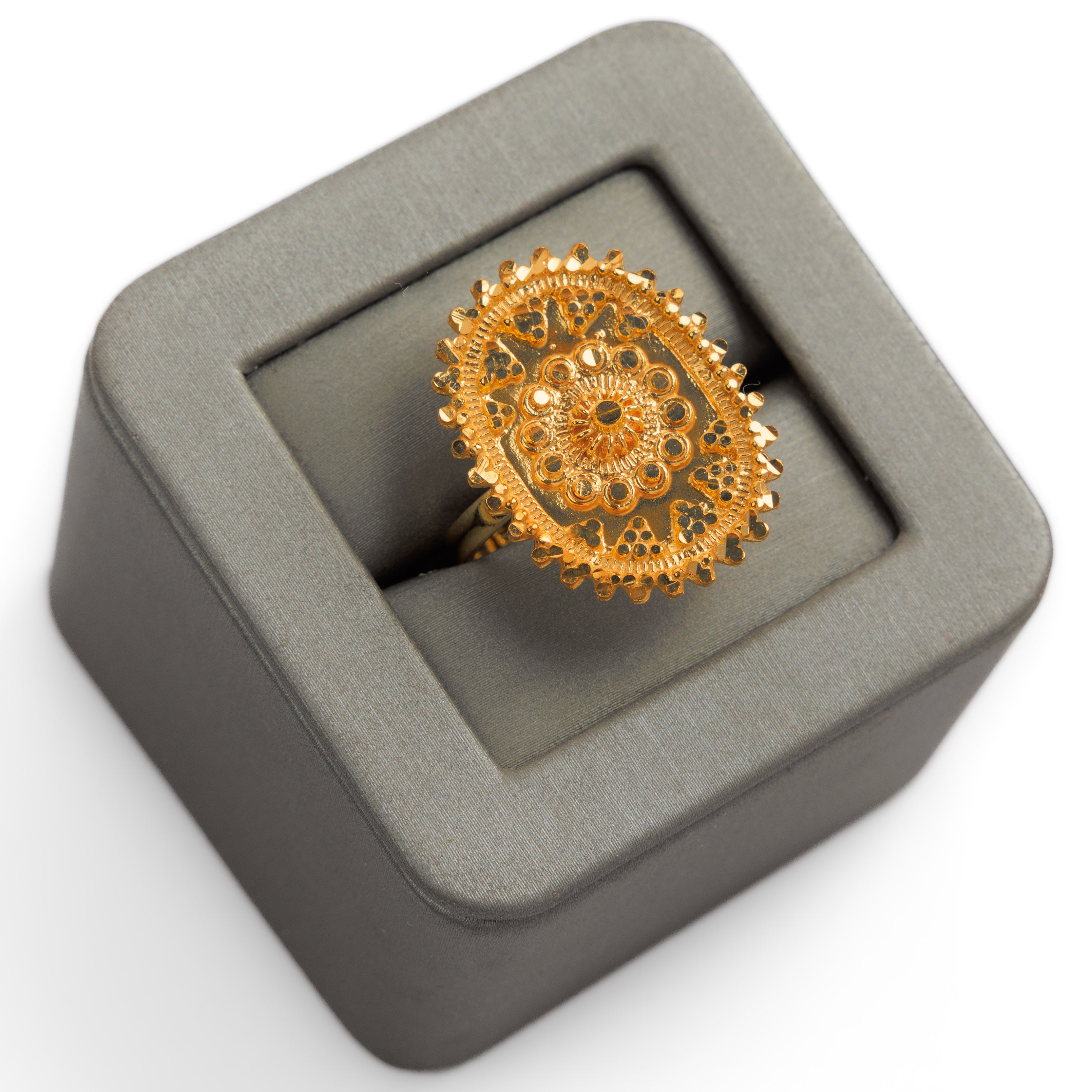 الخاتم التقليدي (D19) - Silver 925 و Gold Plated