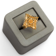 الخاتم التقليدي (D27) - Silver 925 و Gold Plated
