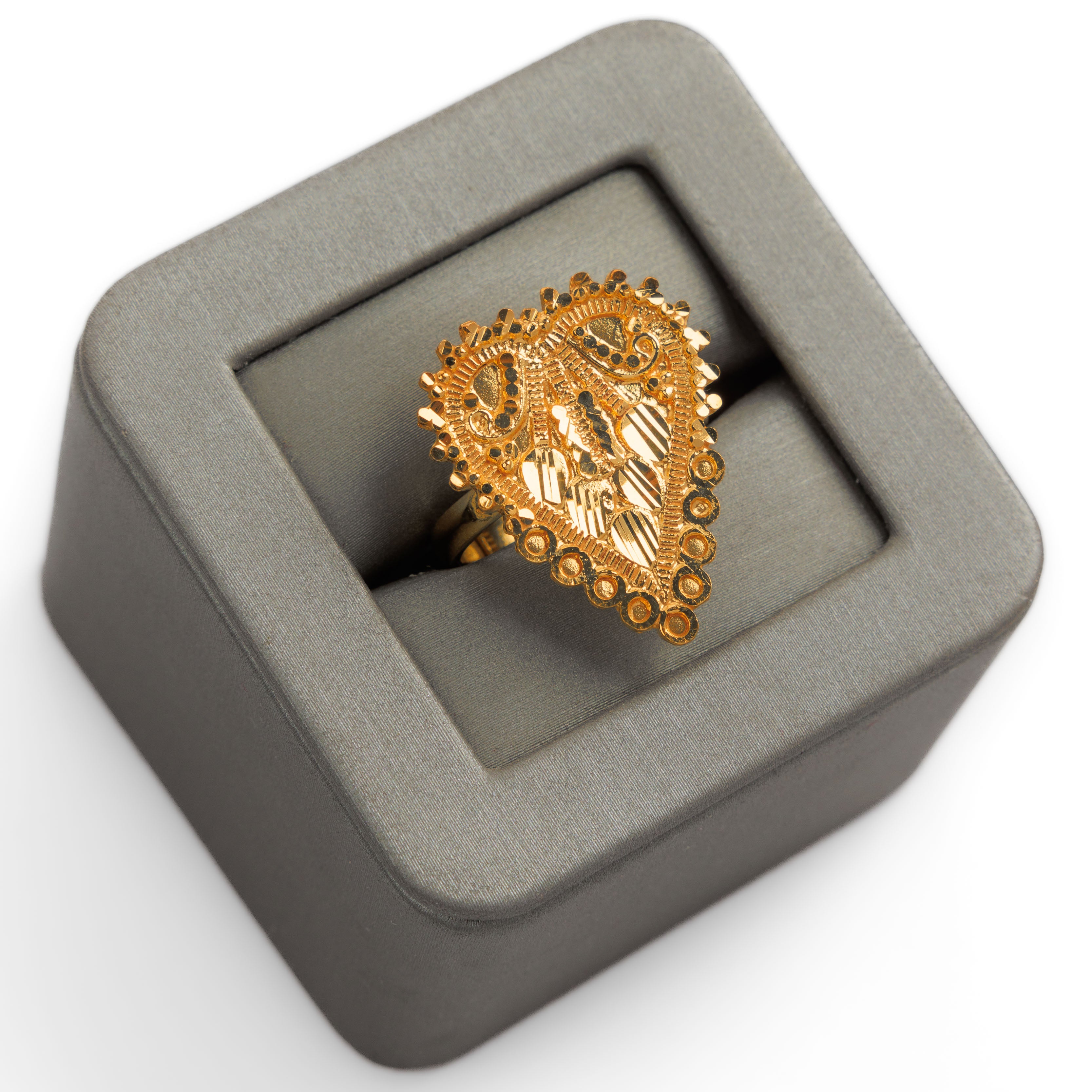 الخاتم التقليدي (D11) - Silver 925 و Gold Plated