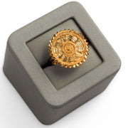 حلقة شكل الدائرة (D16) - Silver 925 و Gold Plated