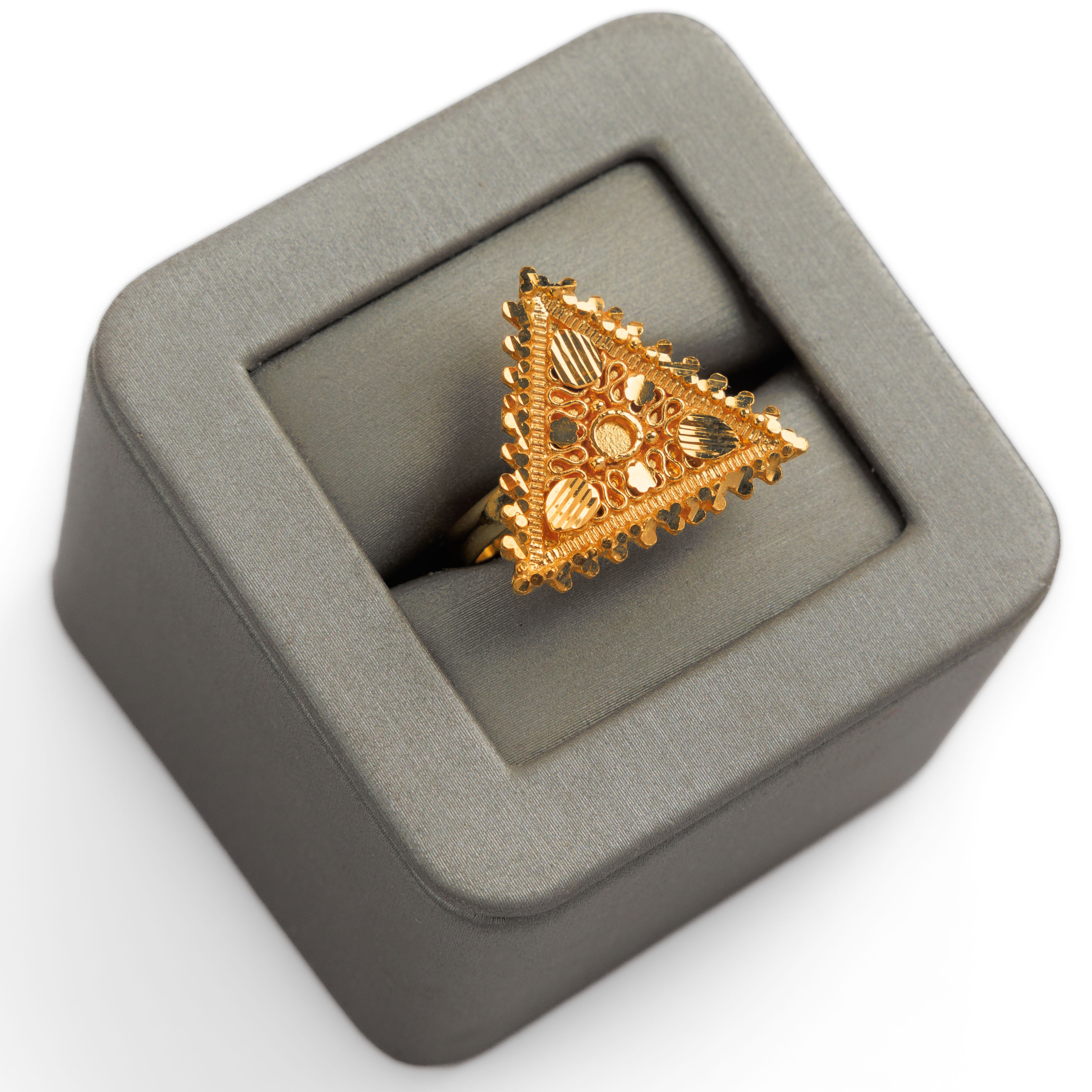 الخاتم التقليدي (D2) - Silver 925 و Gold Plated
