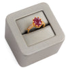 Natural Stone Ring (Ruby) - Silver 925 & Gold Plated