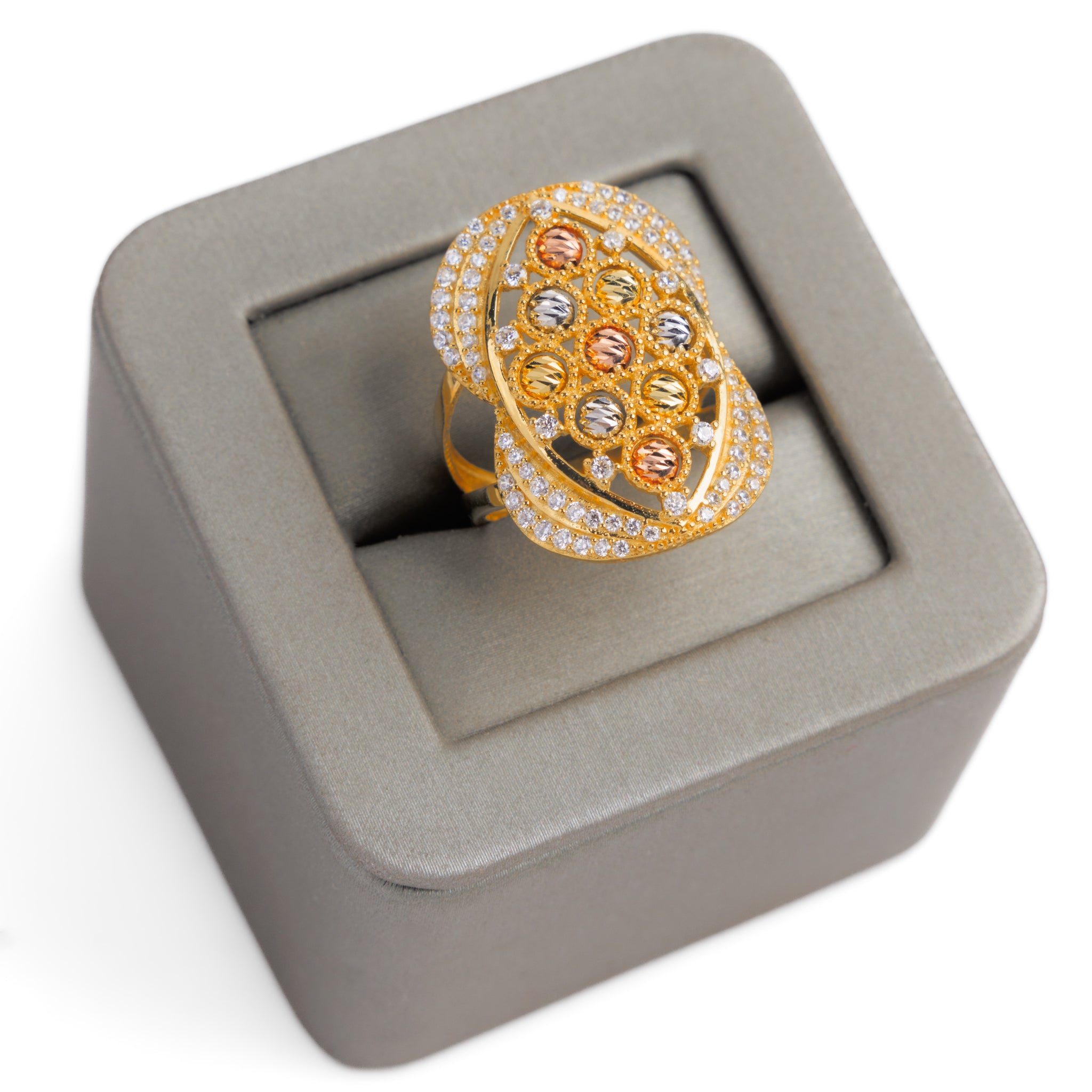 Dorika Ring (D4) - Silver 925 & Gold Plated