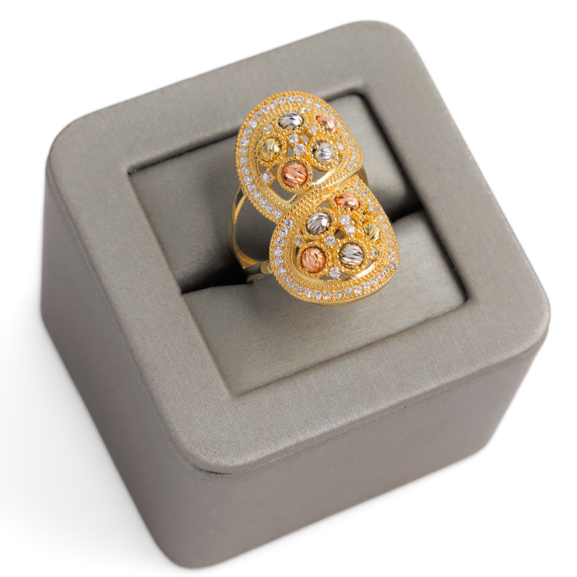 Dorika Ring (D3) - Silver 925 & Gold Plated