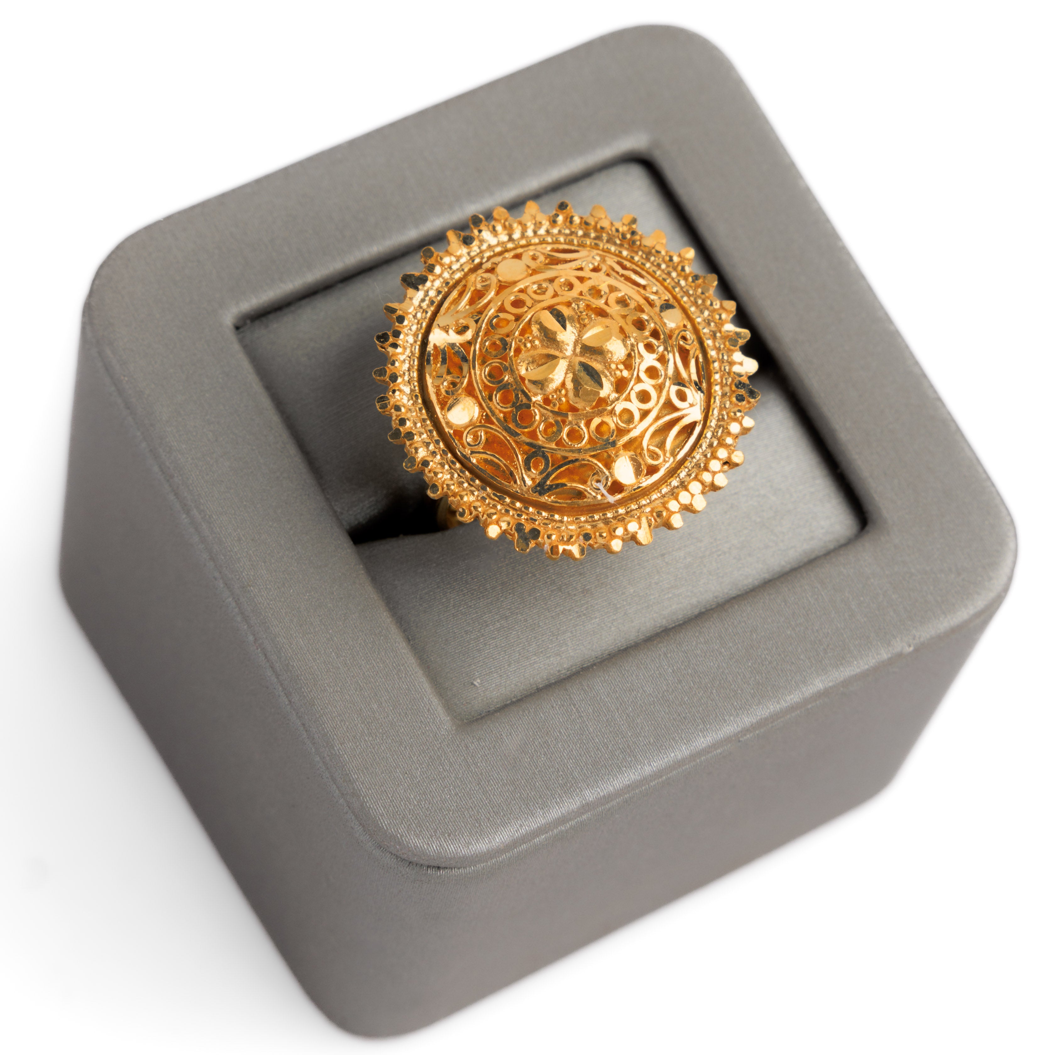 الخاتم التقليدي (D28) - Silver 925 و Gold Plated