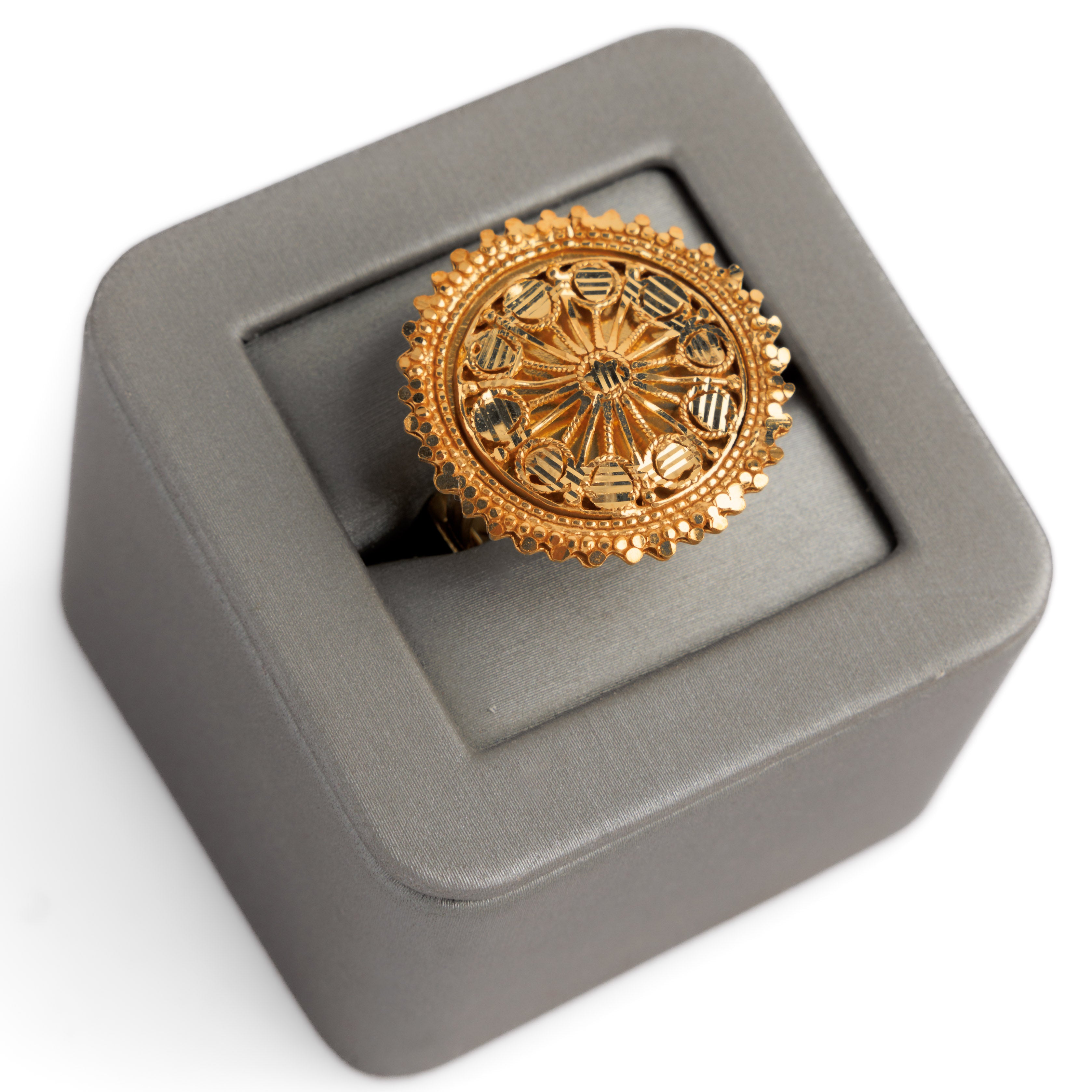 الخاتم التقليدي (D36) - Silver 925 و Gold Plated