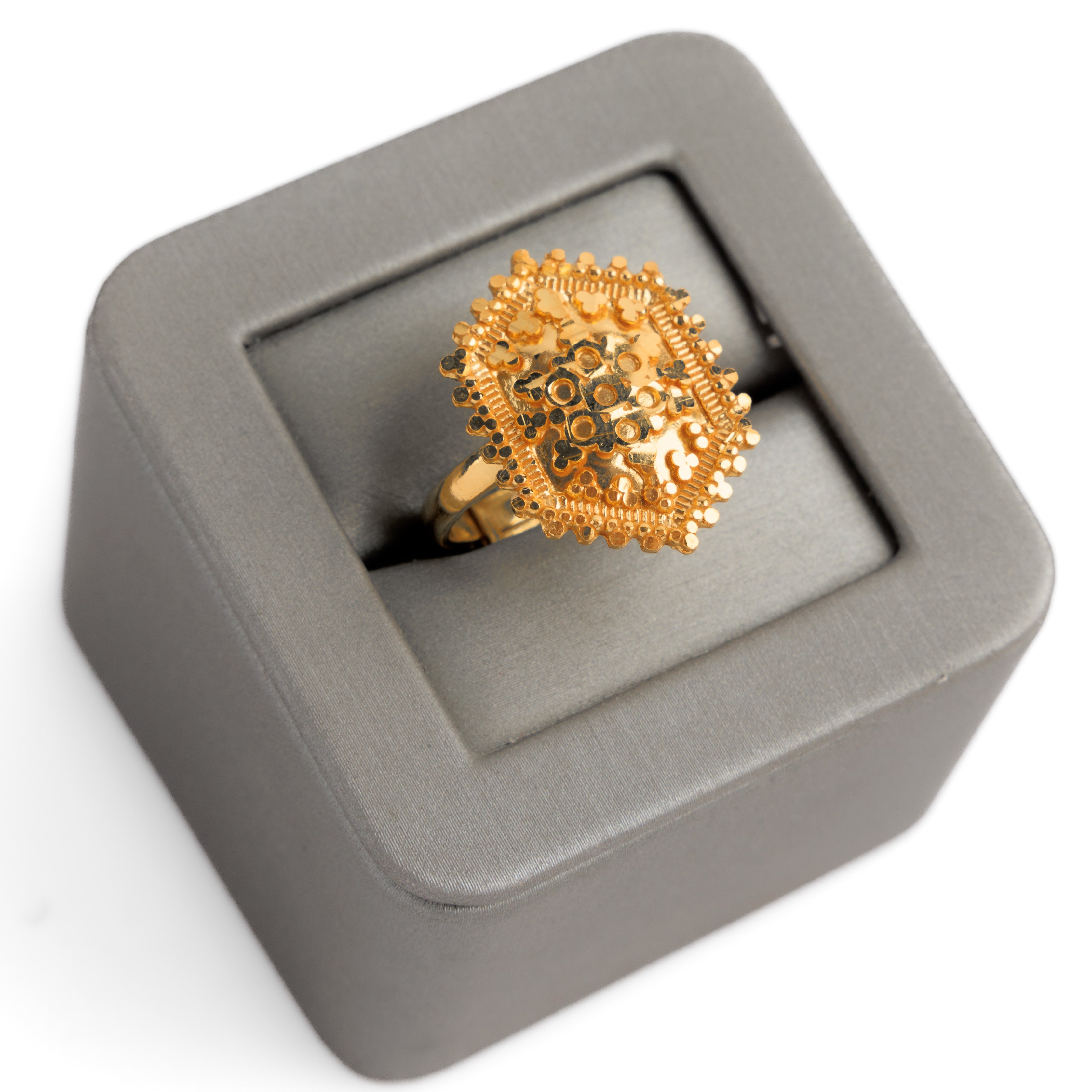 الخاتم التقليدي (D49) - Silver 925 و Gold Plated