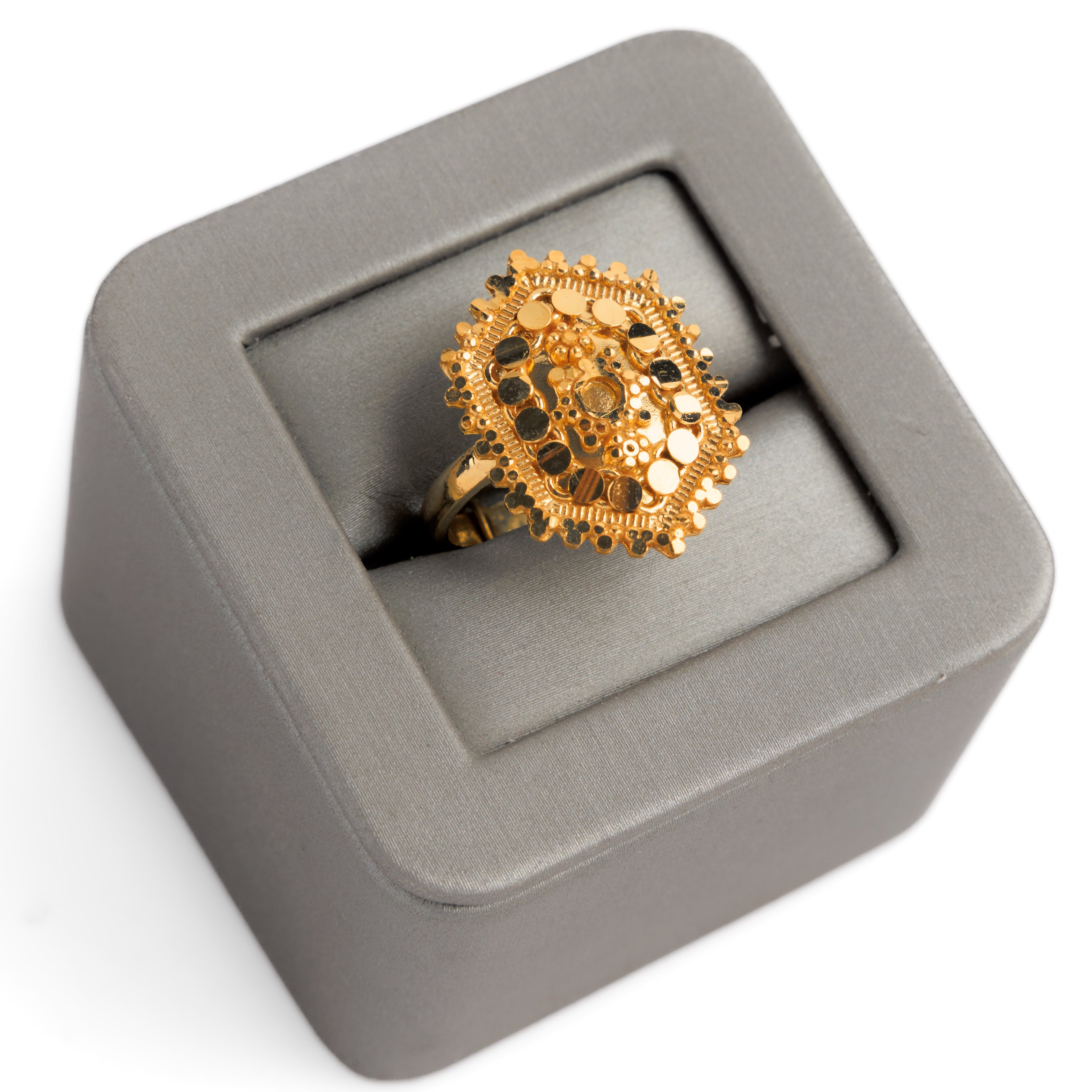 الخاتم التقليدي (D50) - Silver 925 و Gold Plated