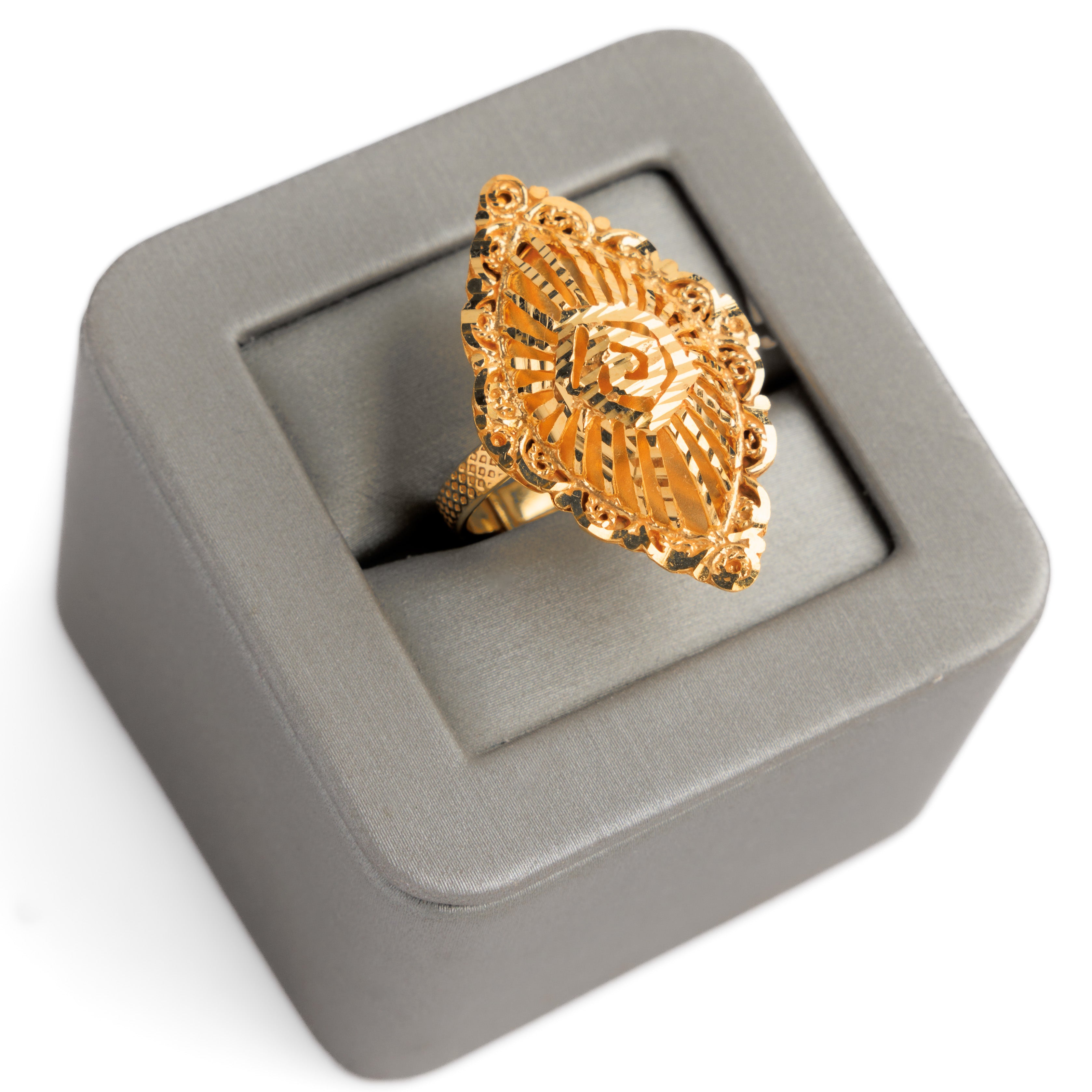 الخاتم التقليدي (D52) - Silver 925 و Gold Plated