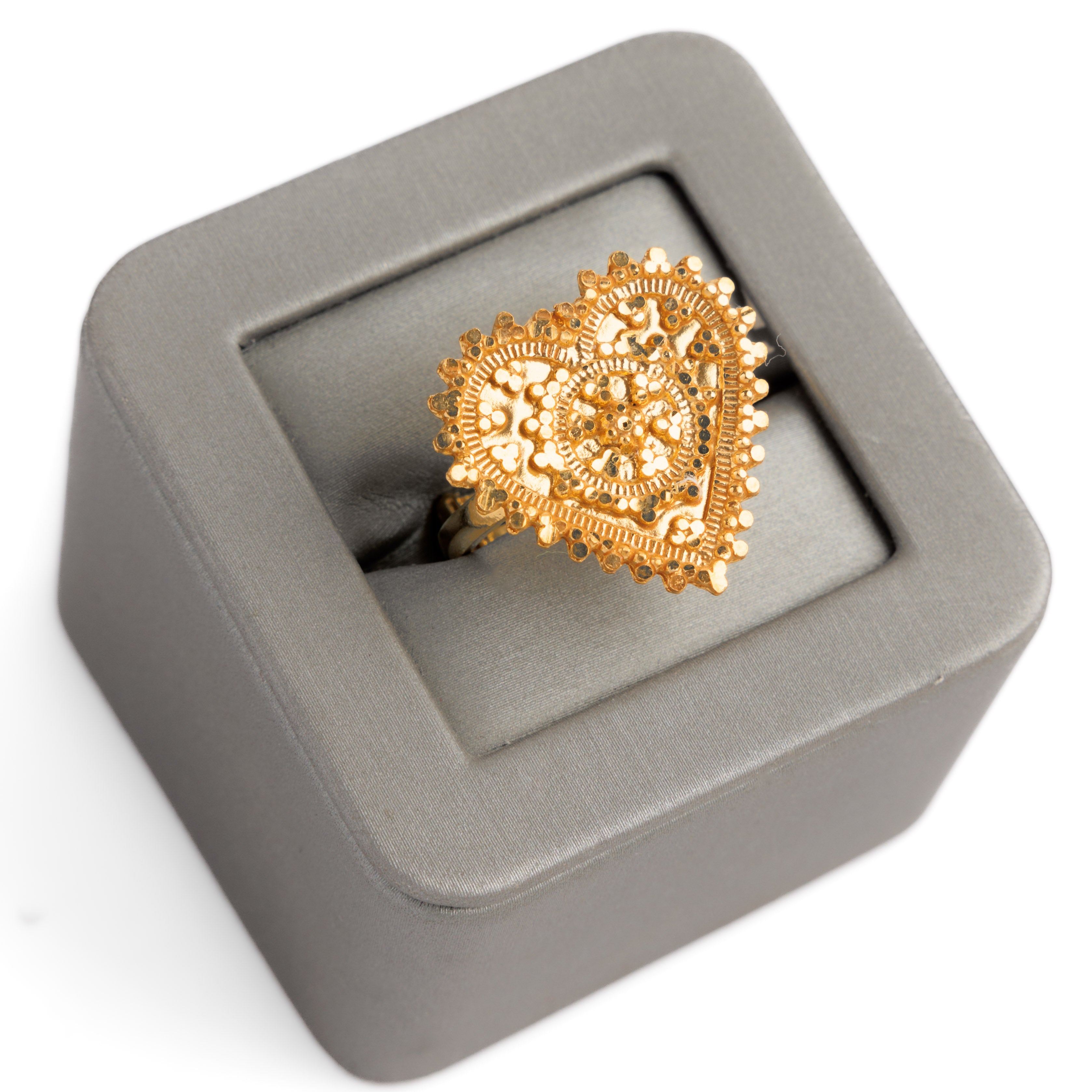 الخاتم التقليدي (D85) - Silver 925 و Gold Plated
