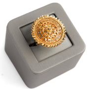 الخاتم التقليدي (D37) - Silver 925 و Gold Plated