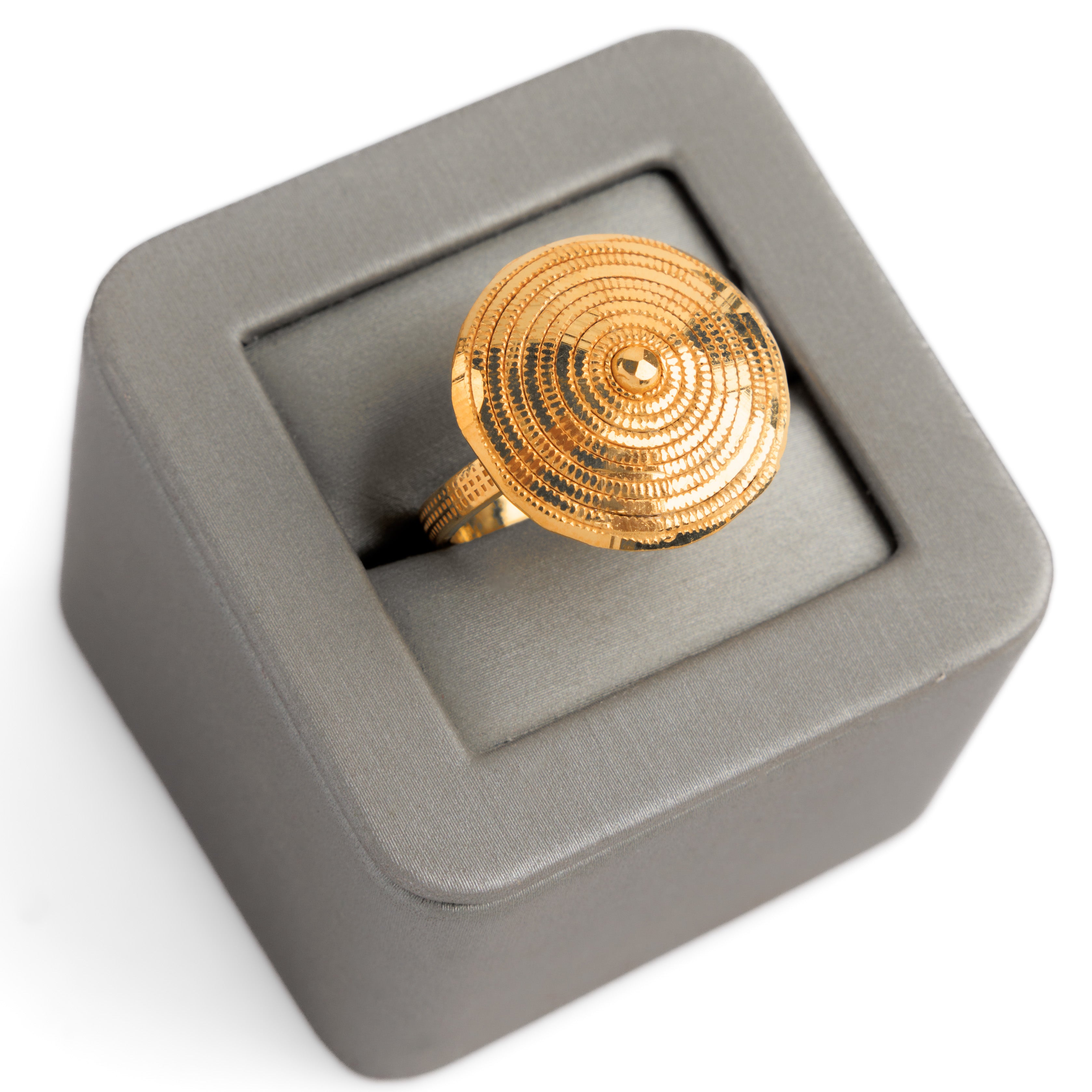 الخاتم التقليدي (D31) - Silver 925 و Gold Plated