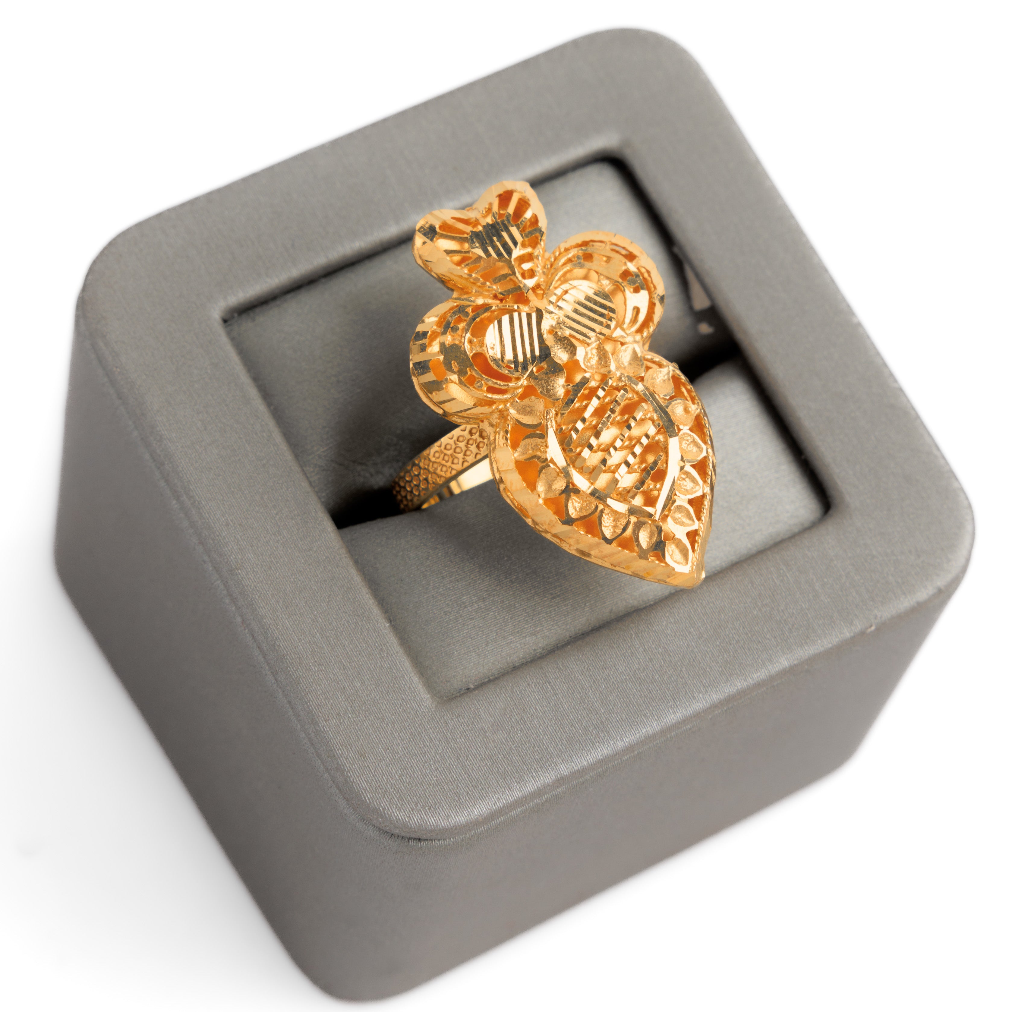 الخاتم التقليدي (D66) - Silver 925 و Gold Plated