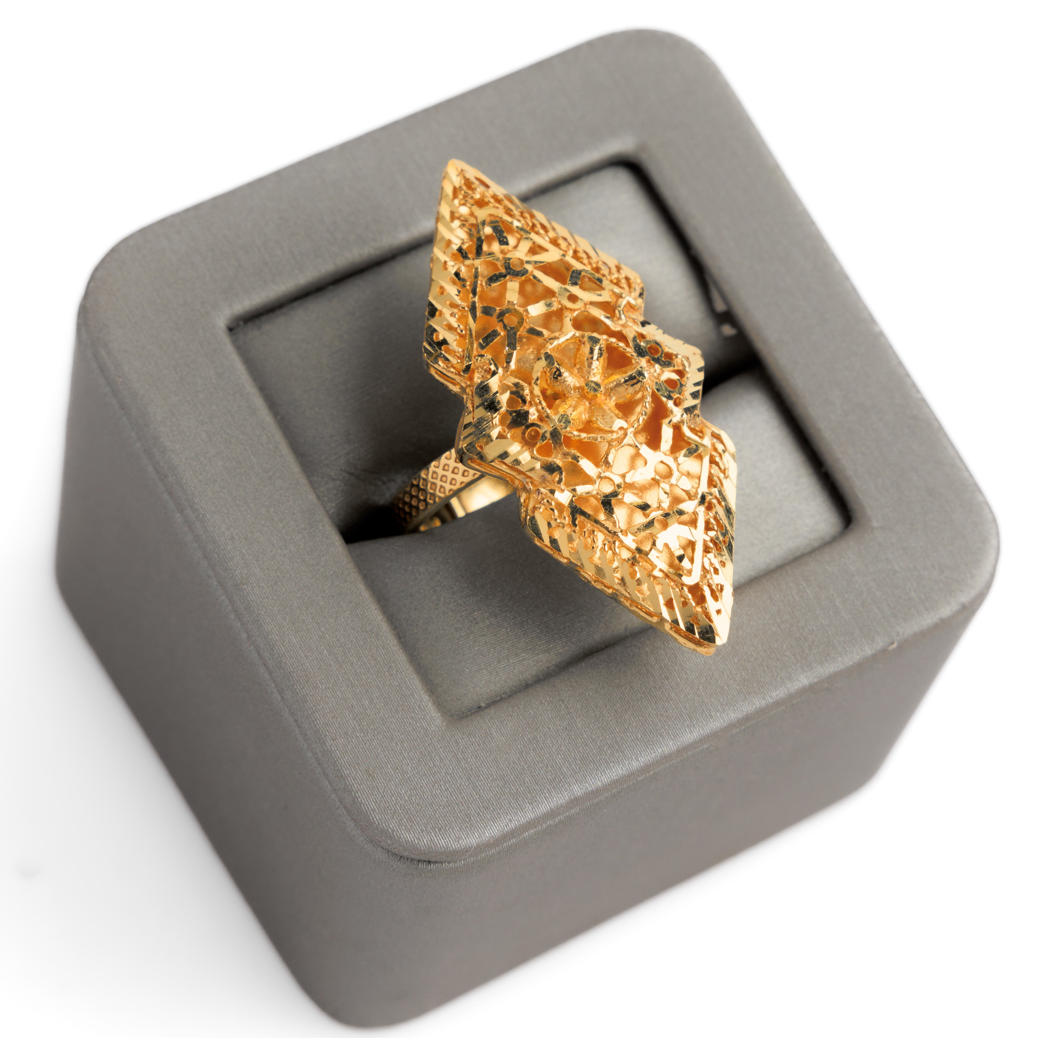 الخاتم التقليدي (D94) - Silver 925 و Gold Plated