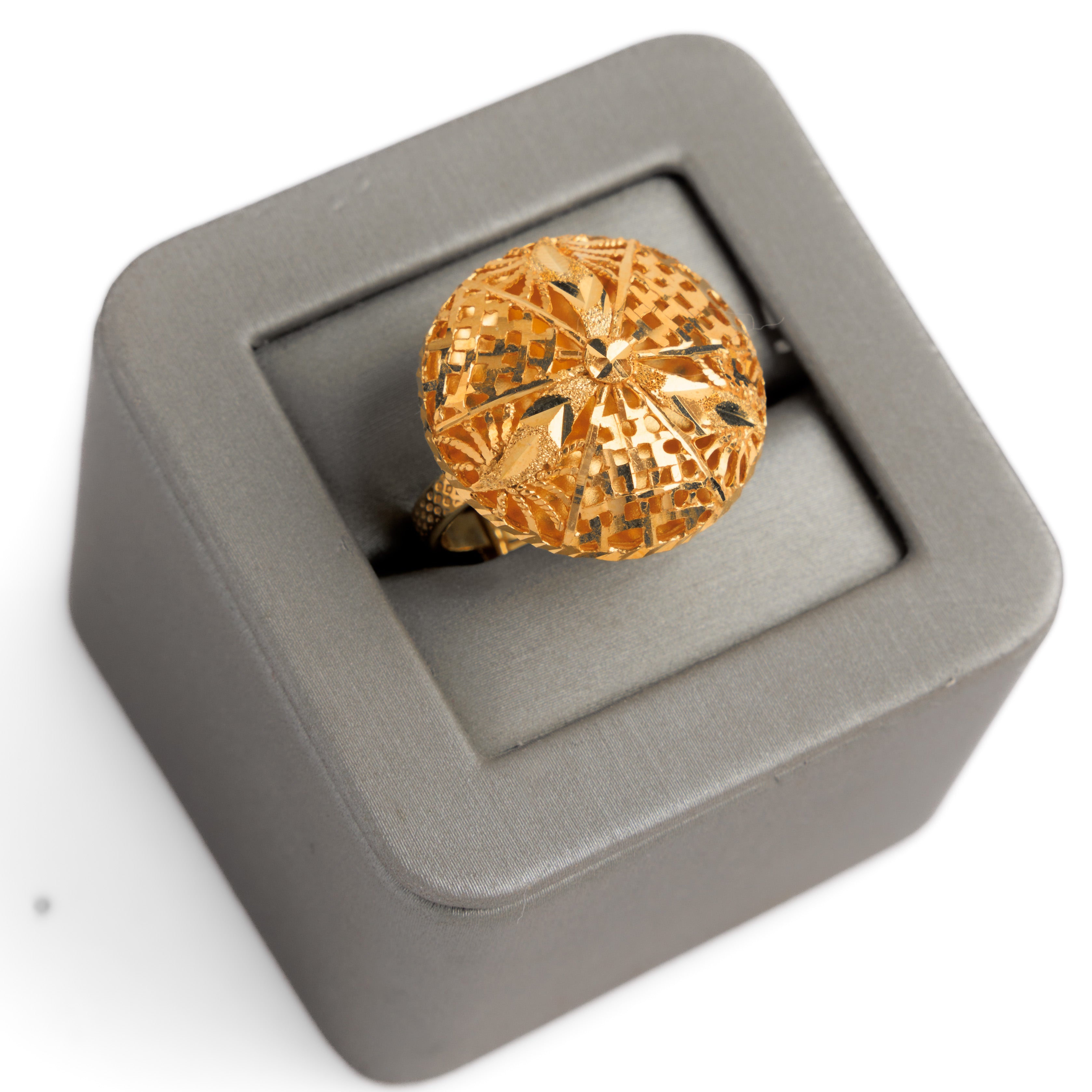 الخاتم التقليدي (D95) - Silver 925 و Gold Plated