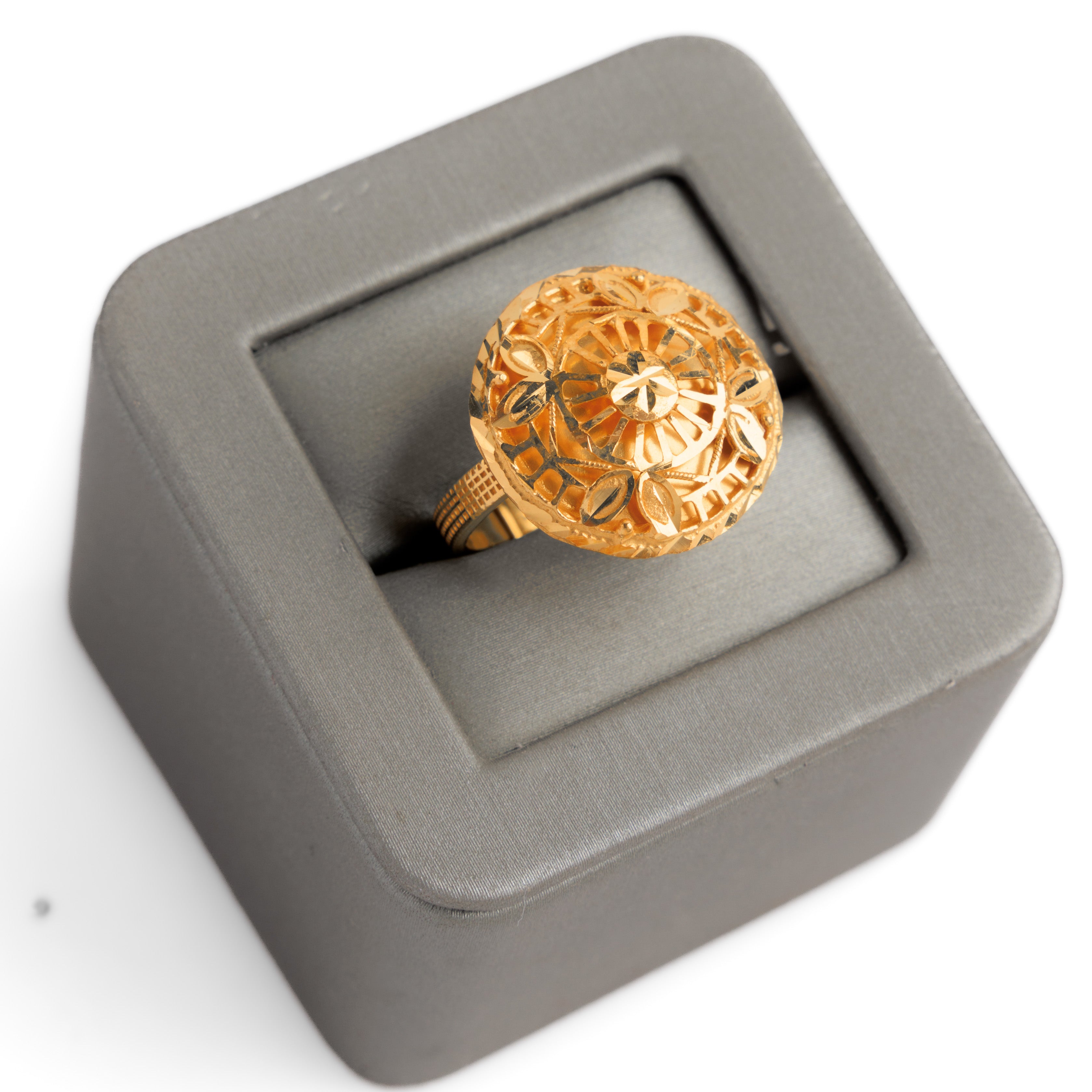 الخاتم التقليدي (D100) - Silver 925 و Gold Plated