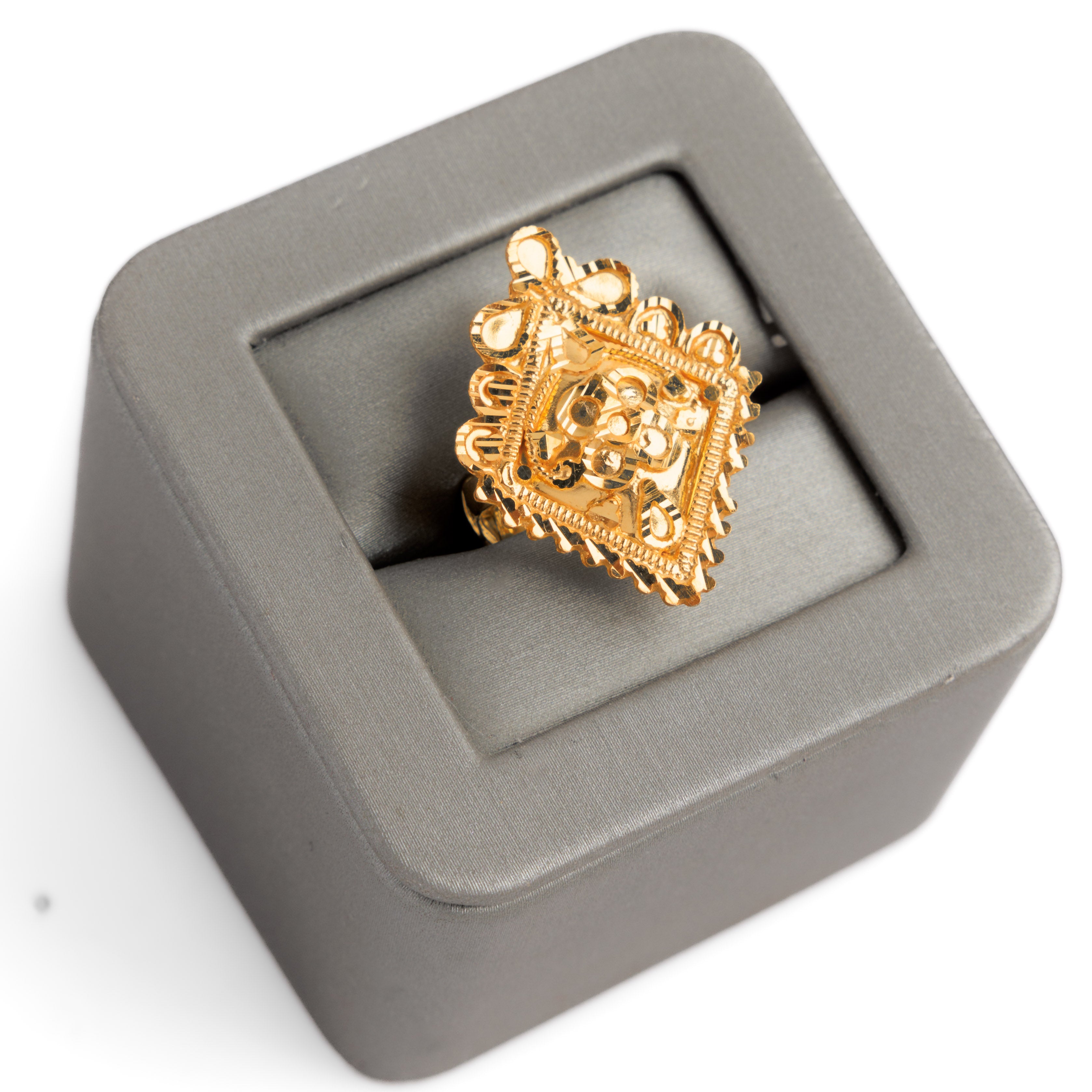 الخاتم التقليدي (D60) - Silver 925 و Gold Plated