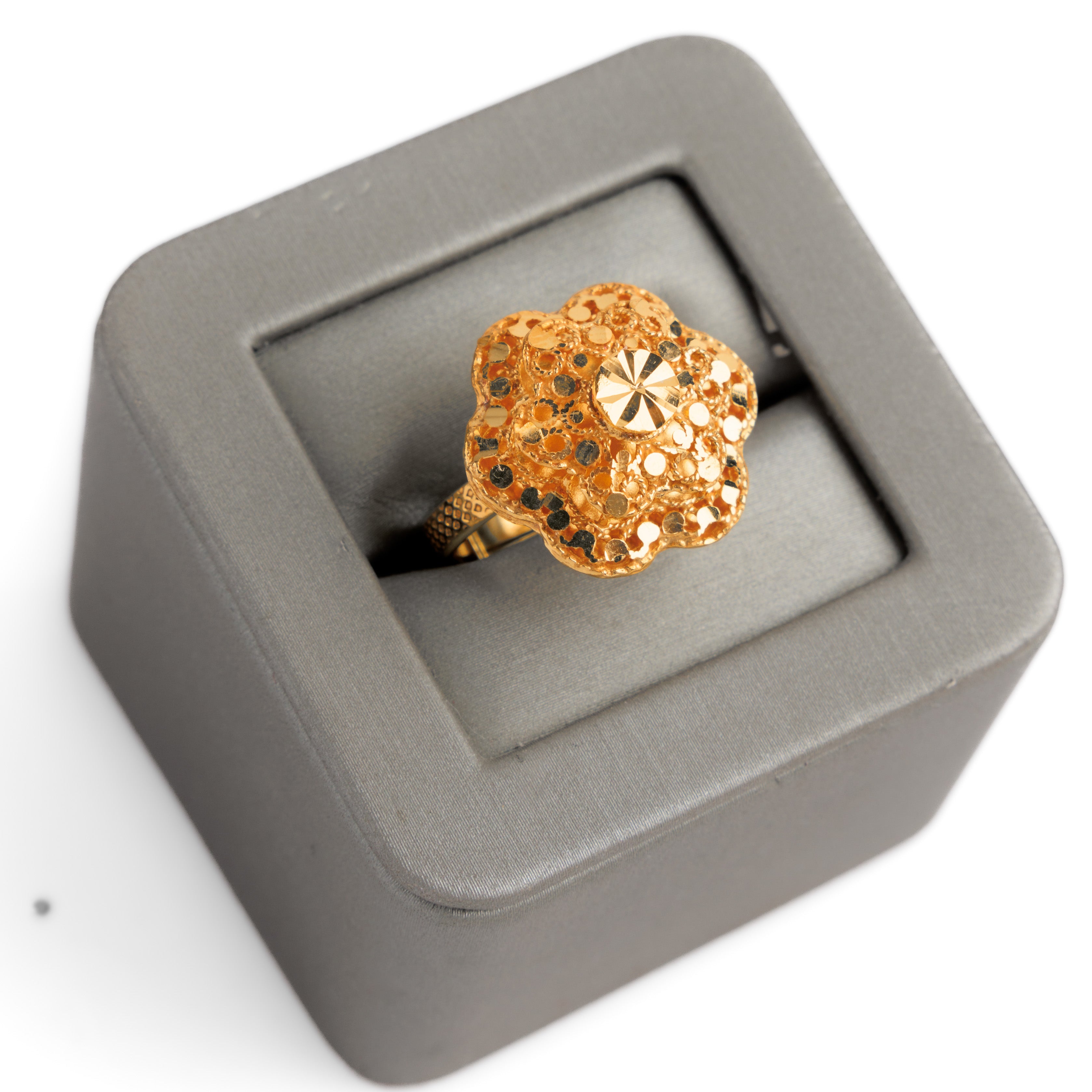 الخاتم التقليدي (D38) - Silver 925 و Gold Plated