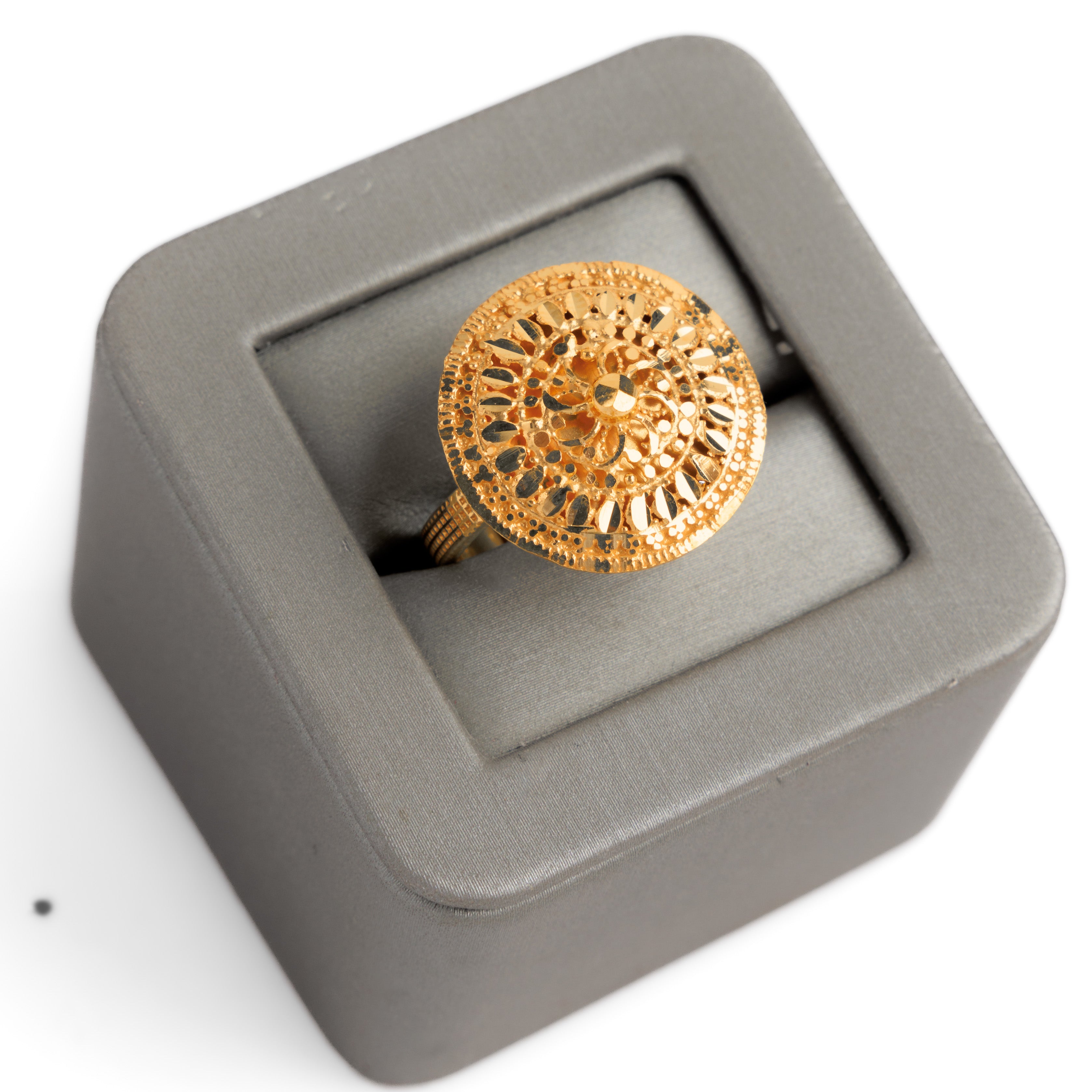 الخاتم التقليدي (D29) - Silver 925 و Gold Plated