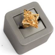 الخاتم التقليدي (D62) - Silver 925 و Gold Plated